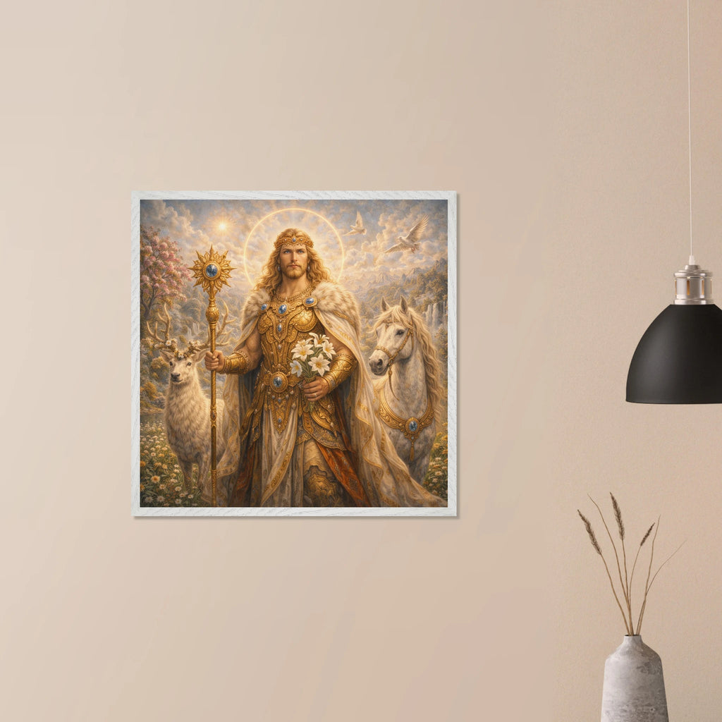 Baldur – Mythologie Fine Art Print mit Rahmen | babasan