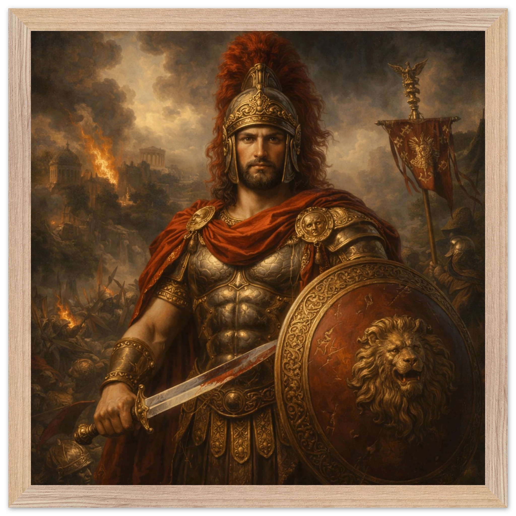 Mars – Mythologie Fine Art Print mit Rahmen | babasan