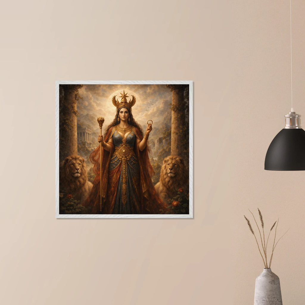 Ishtar – Mythologie Fine Art Print mit Rahmen | babasan