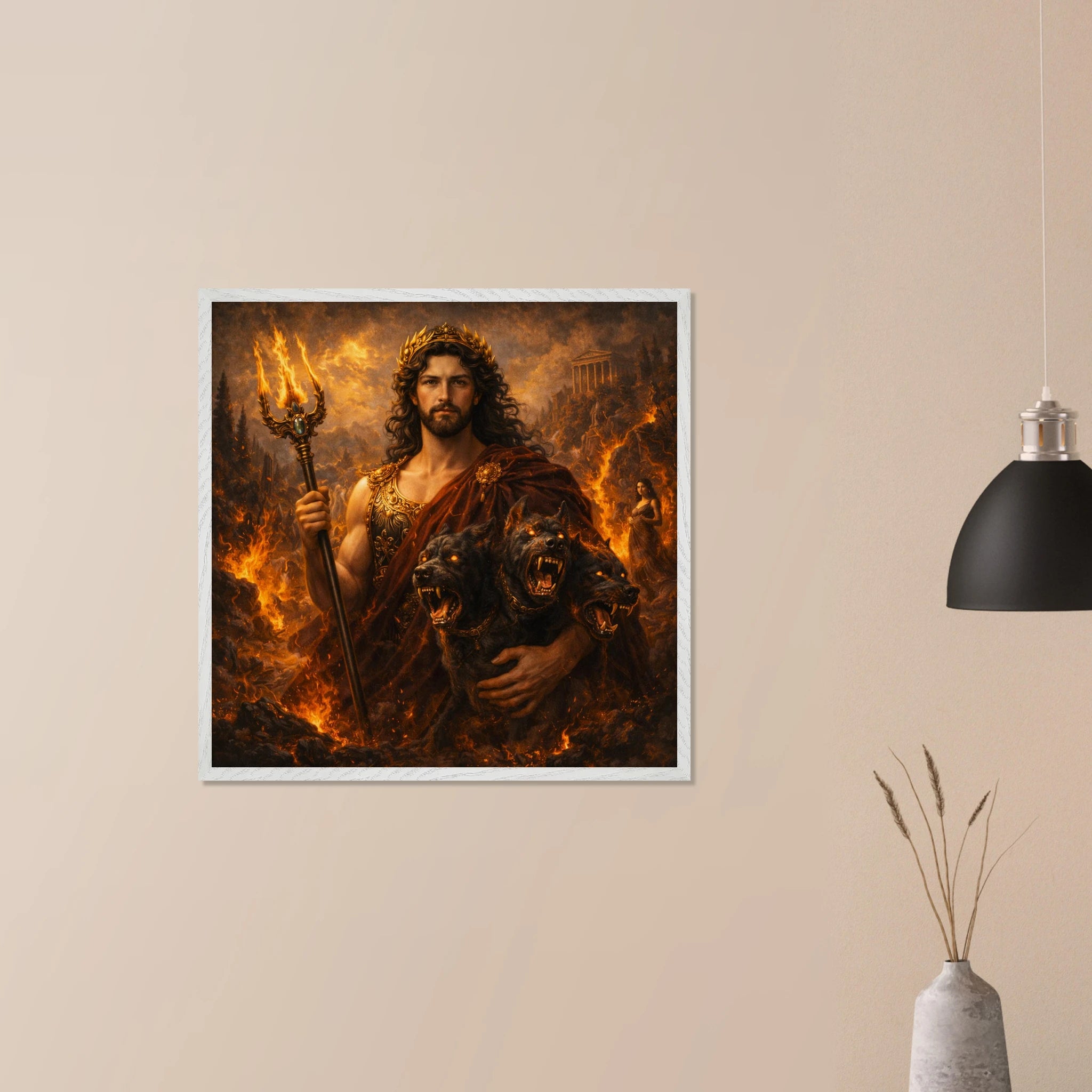 Pluto – Mythologie Fine Art Print mit Rahmen | babasan