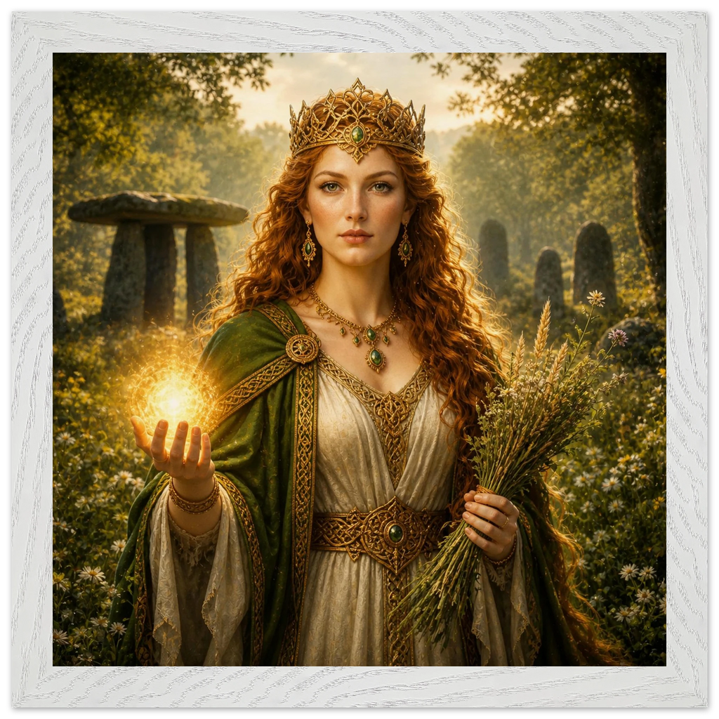 Áine – Mythologie Fine Art Print mit Rahmen | babasan