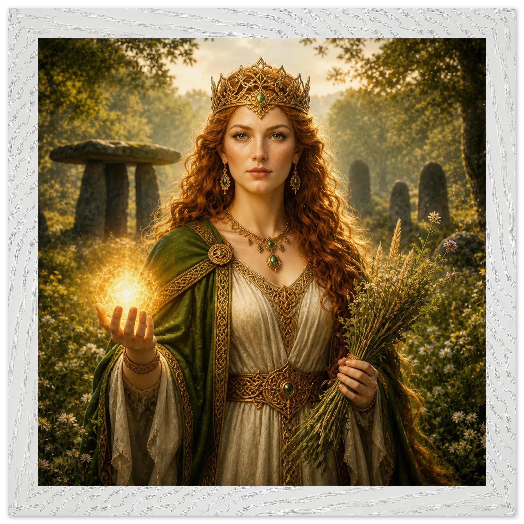 Áine – Mythologie Fine Art Print mit Rahmen | babasan