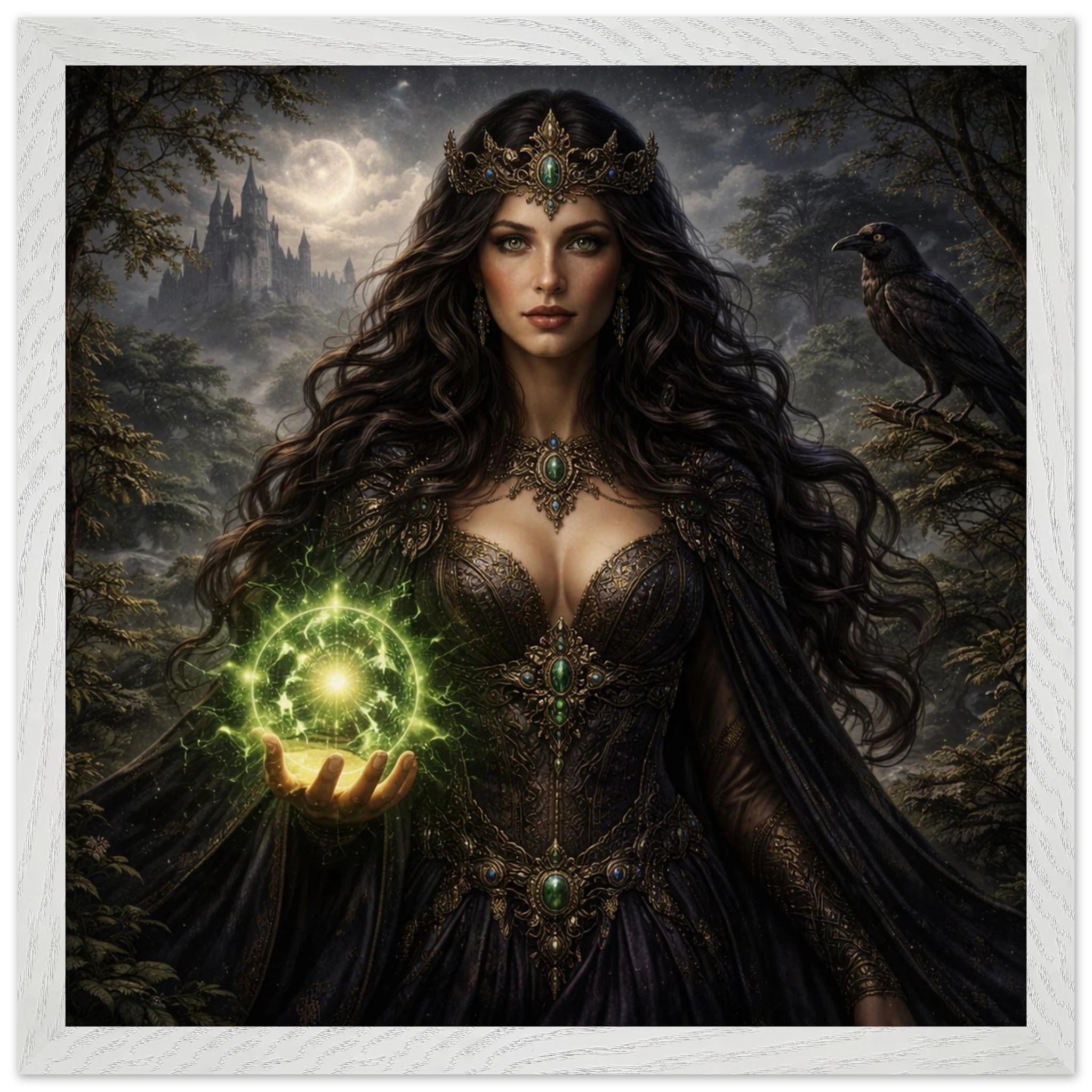 Morgana – Mythologie Fine Art Print mit Rahmen | babasan