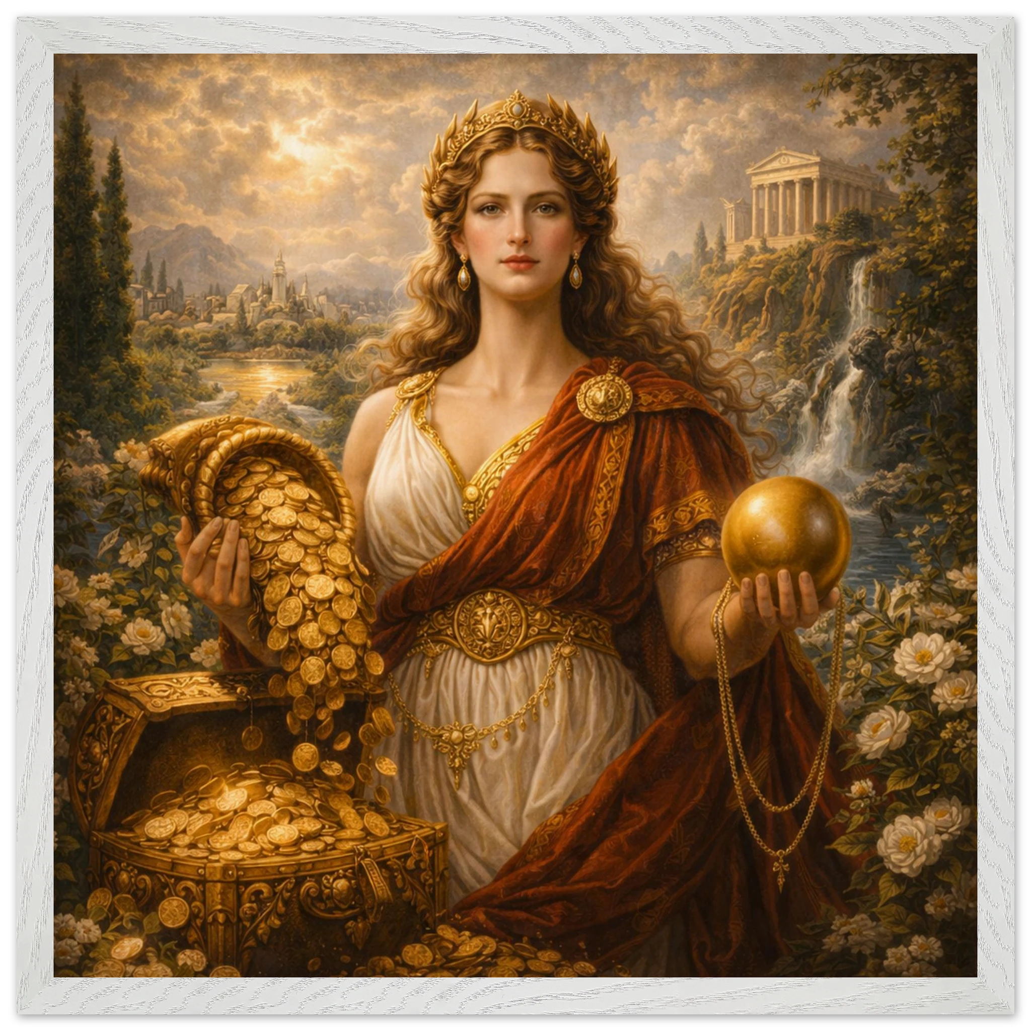 Fortuna – Mythologie Fine Art Print mit Rahmen | babasan