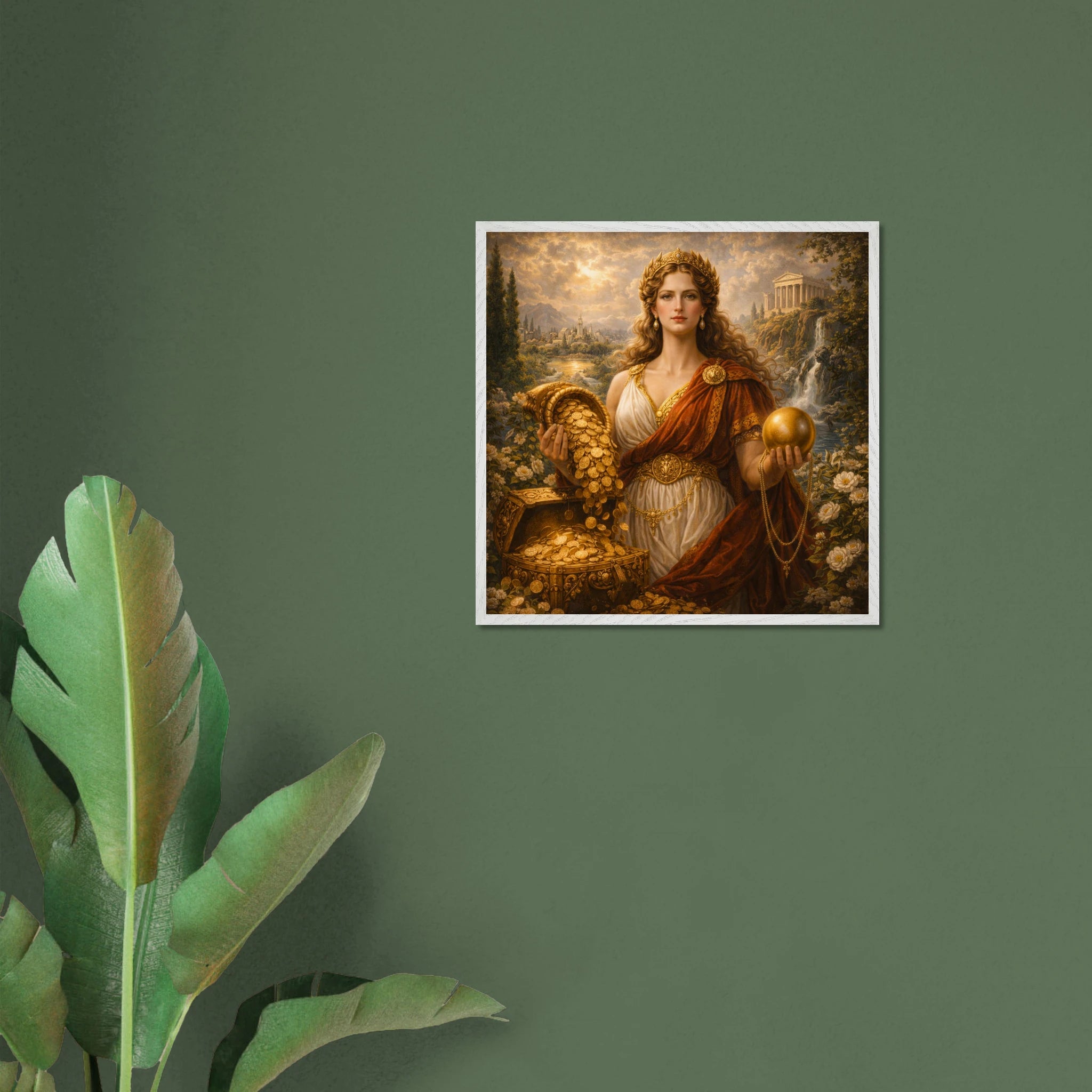 Fortuna – Mythologie Fine Art Print mit Rahmen | babasan