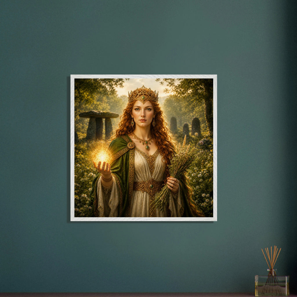 Áine – Mythologie Fine Art Print mit Rahmen | babasan