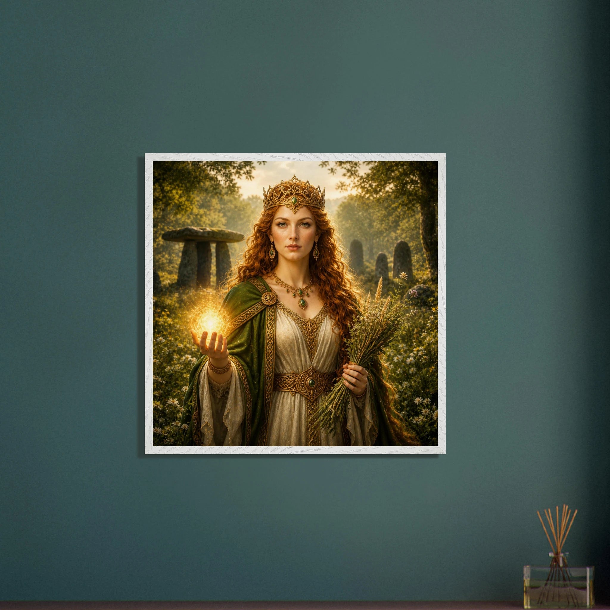 Áine – Mythologie Fine Art Print mit Rahmen | babasan