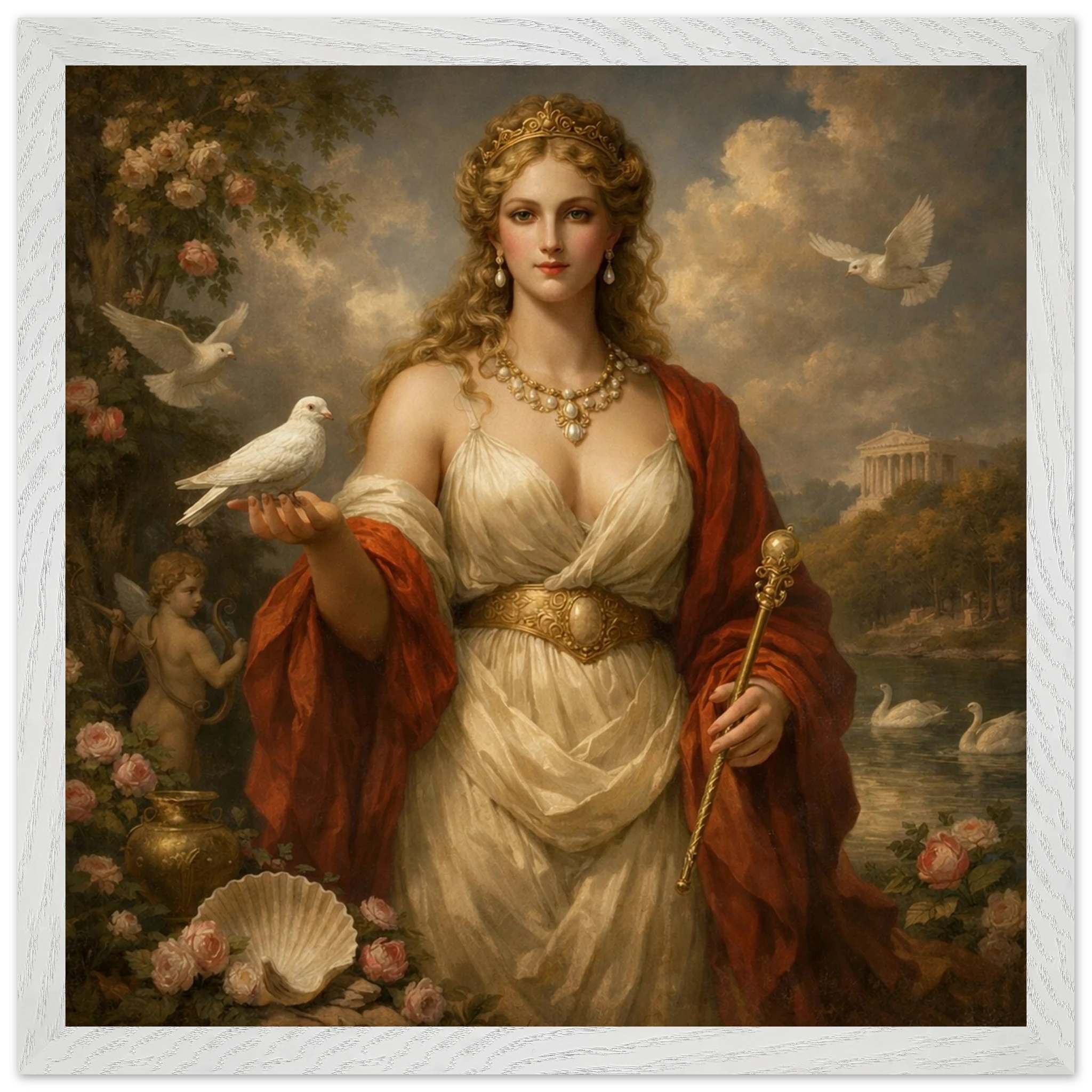Venus – Mythologie Fine Art Print mit Rahmen | babasan