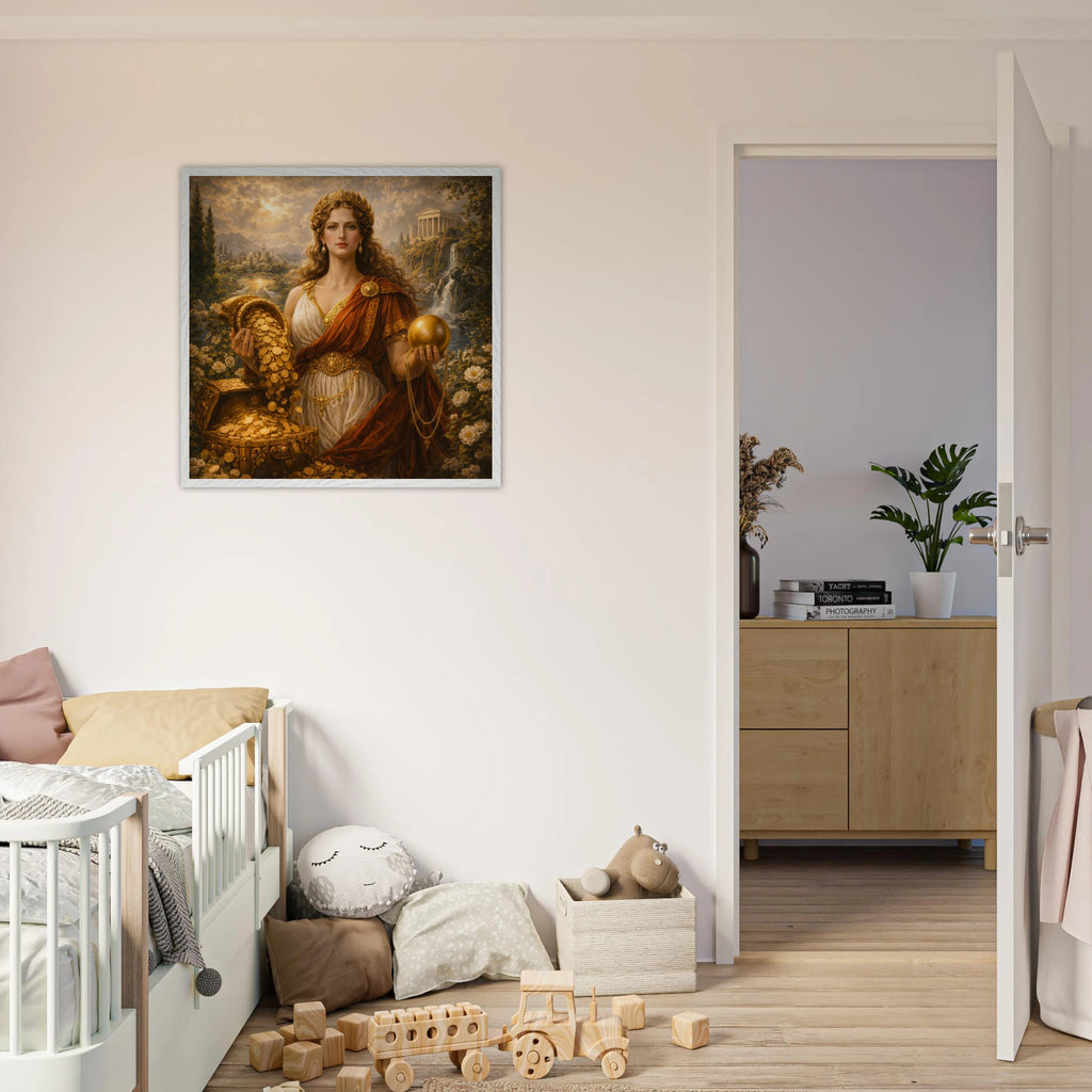 Fortuna – Mythologie Fine Art Print mit Rahmen | babasan