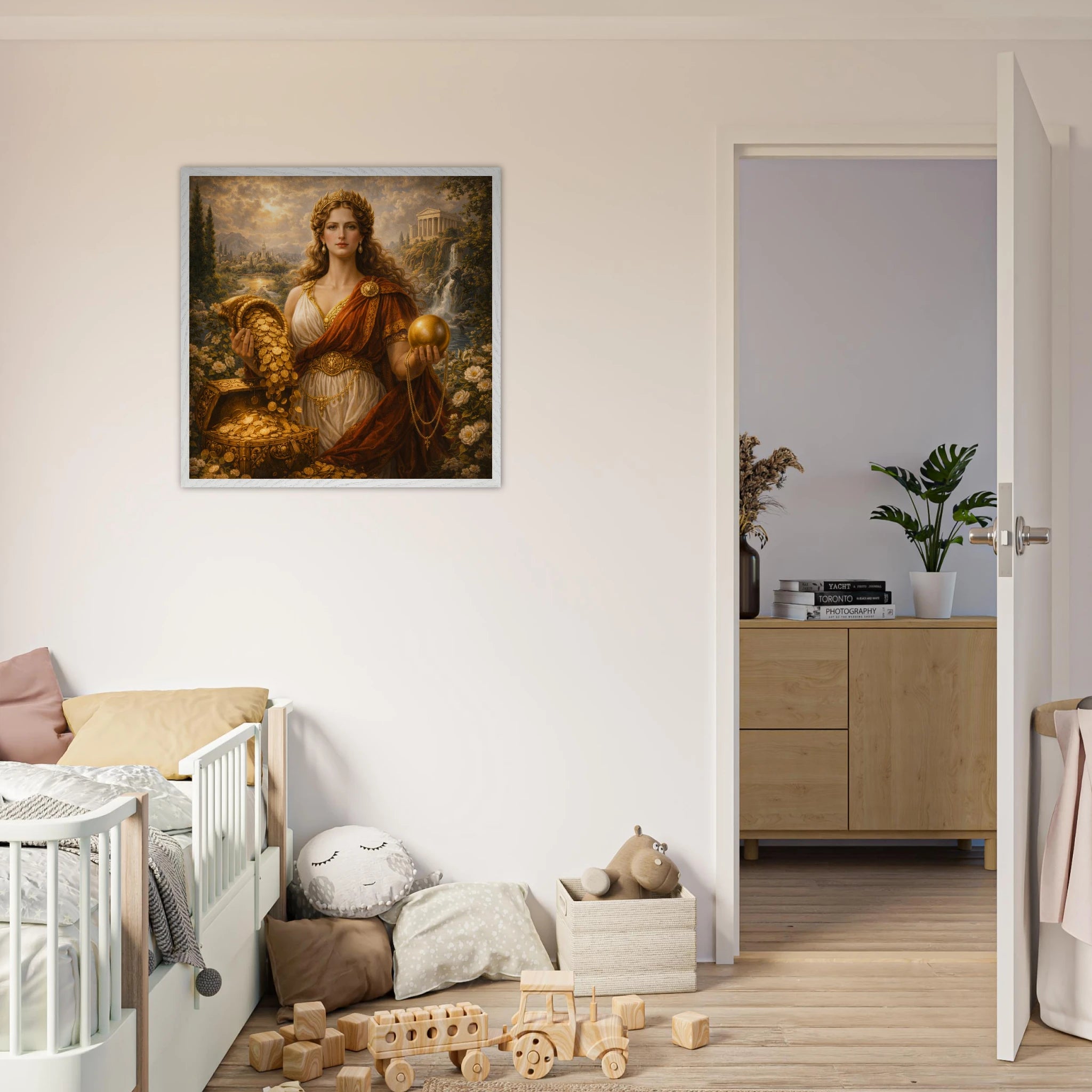 Fortuna – Mythologie Fine Art Print mit Rahmen | babasan