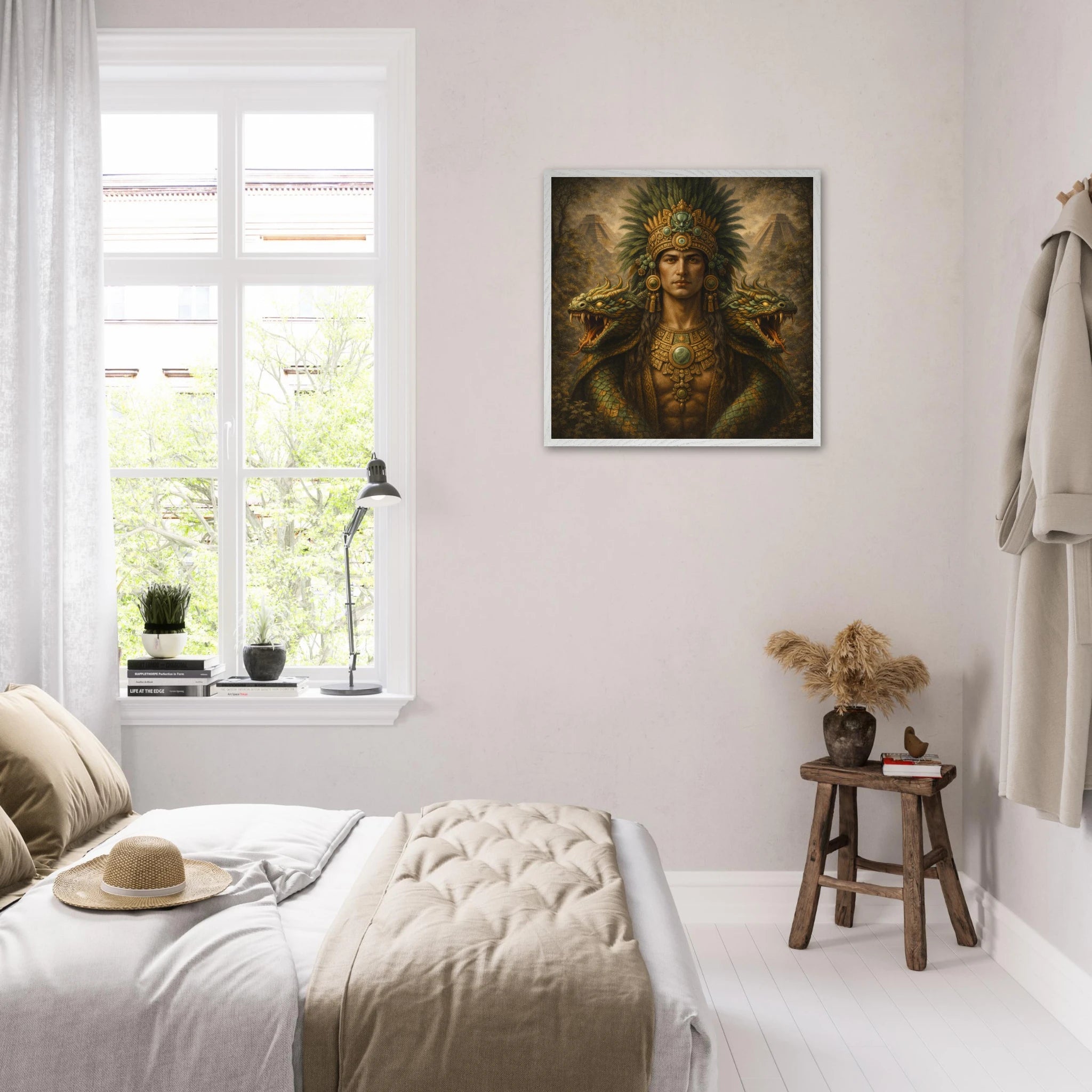 Kukulkan – Mythologie Fine Art Print mit Rahmen | babasan
