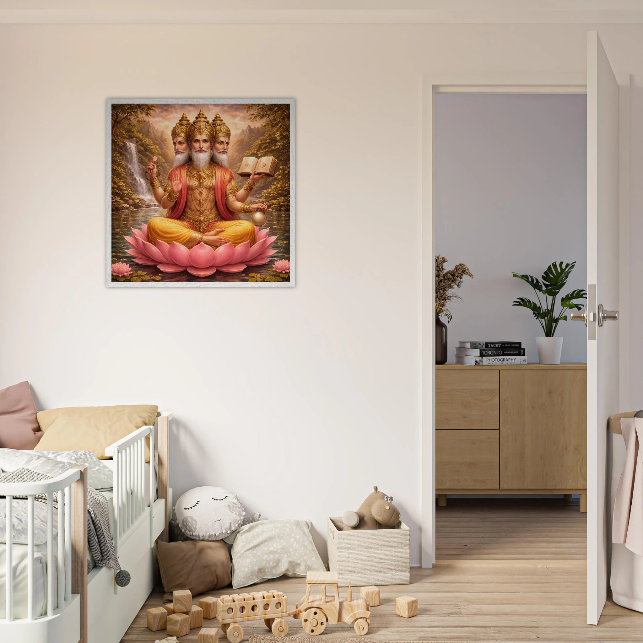 Brahma – Mythologie Fine Art Print mit Rahmen | babasan