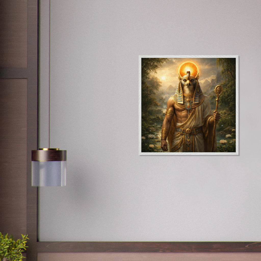 Ra – Mythologie Fine Art Print mit Rahmen | babasan