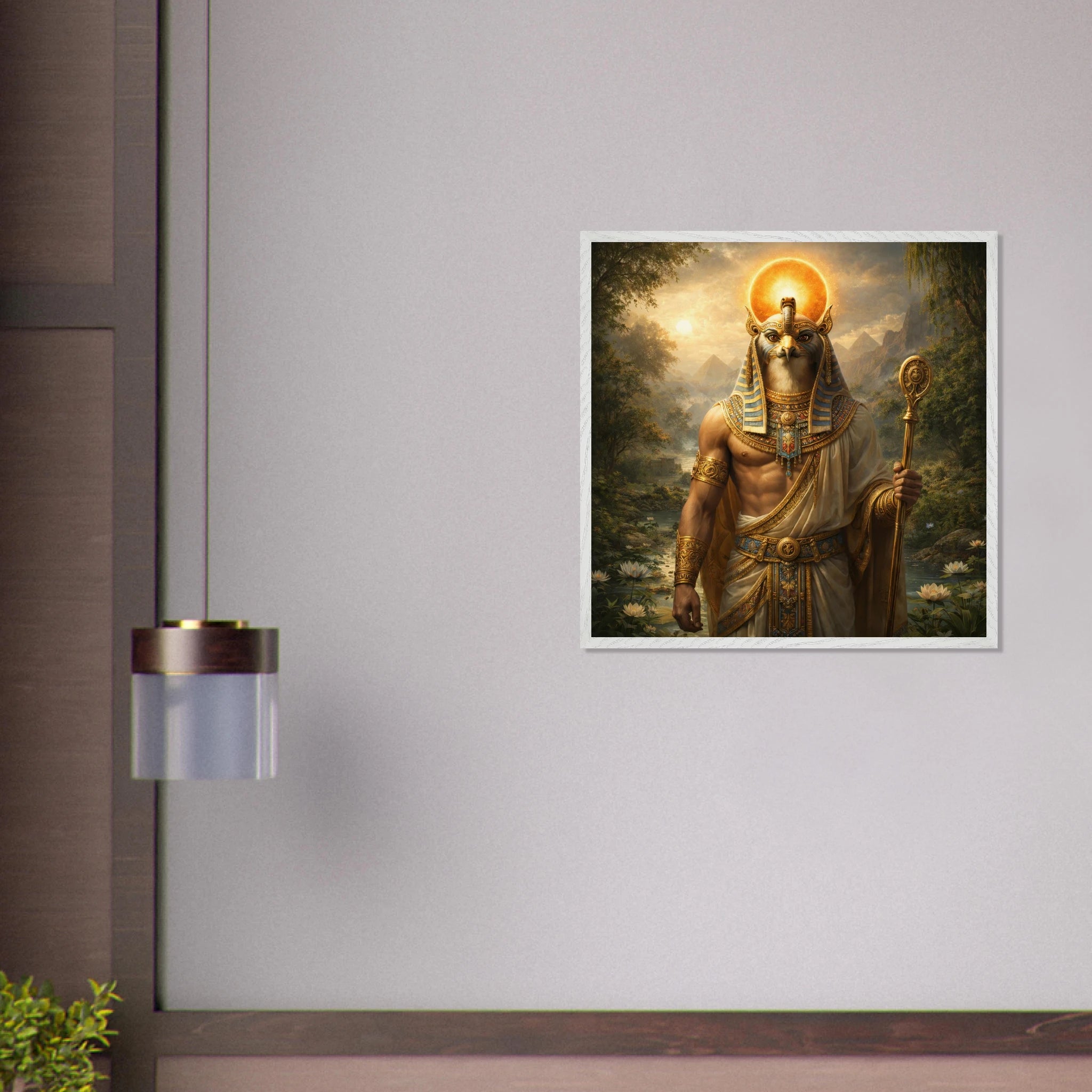 Ra – Mythologie Fine Art Print mit Rahmen | babasan