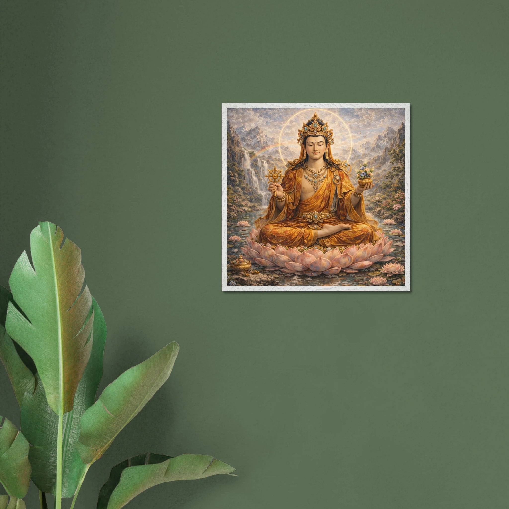 Buddha Maitreya – Mythologie Fine Art Print mit Rahmen | babasan