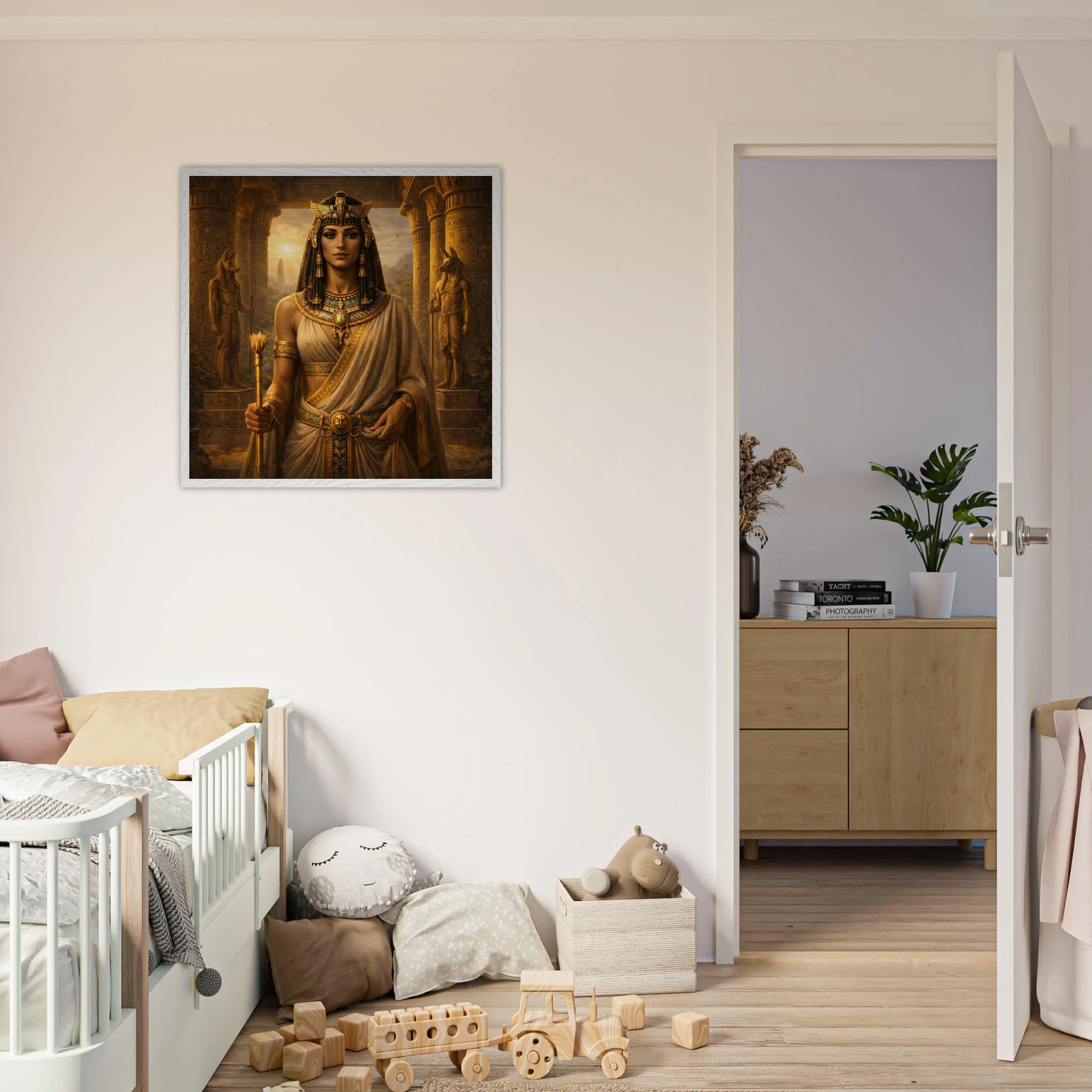 Cleopatra – Mythologie Fine Art Print mit Rahmen | babasan