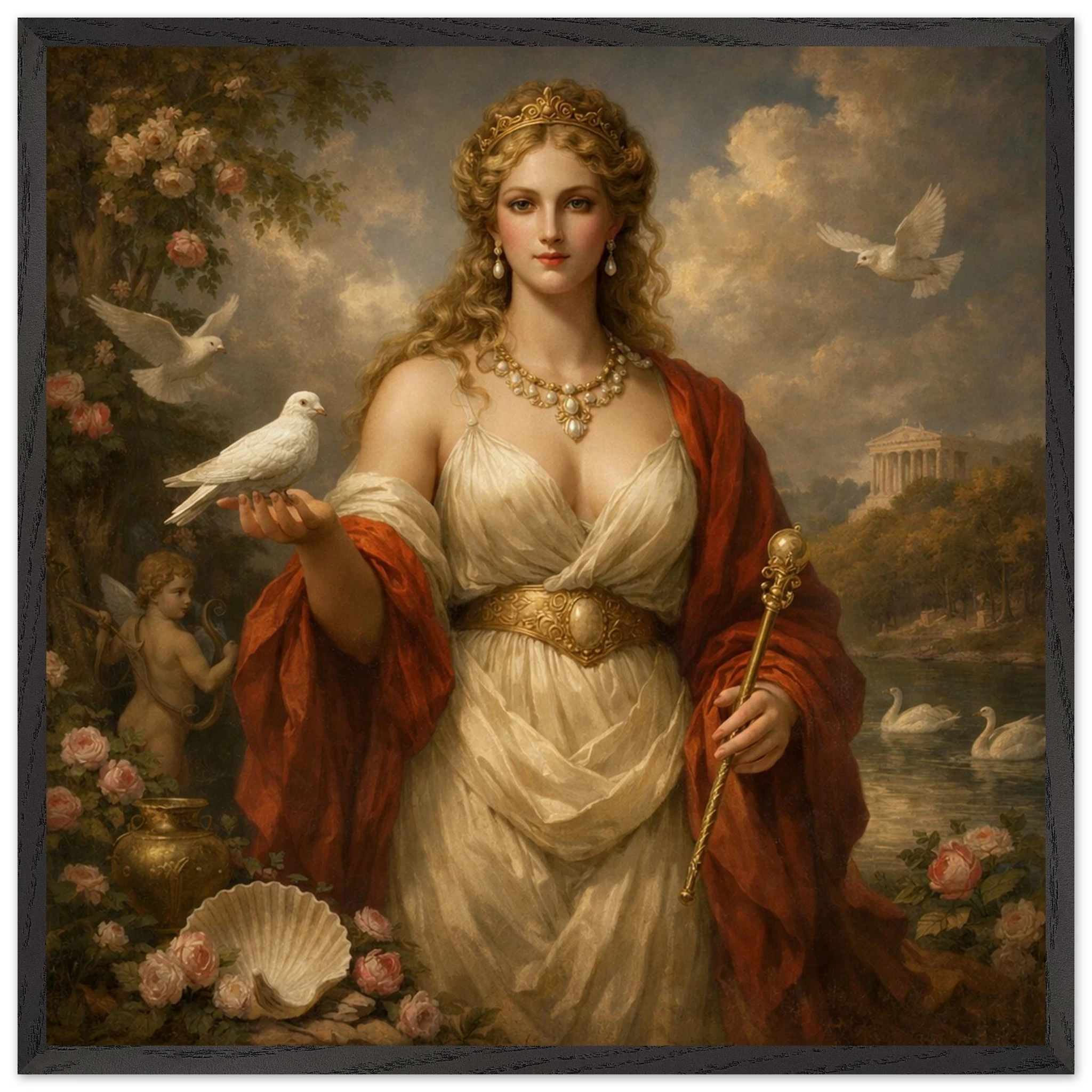Venus – Mythologie Fine Art Print mit Rahmen | babasan