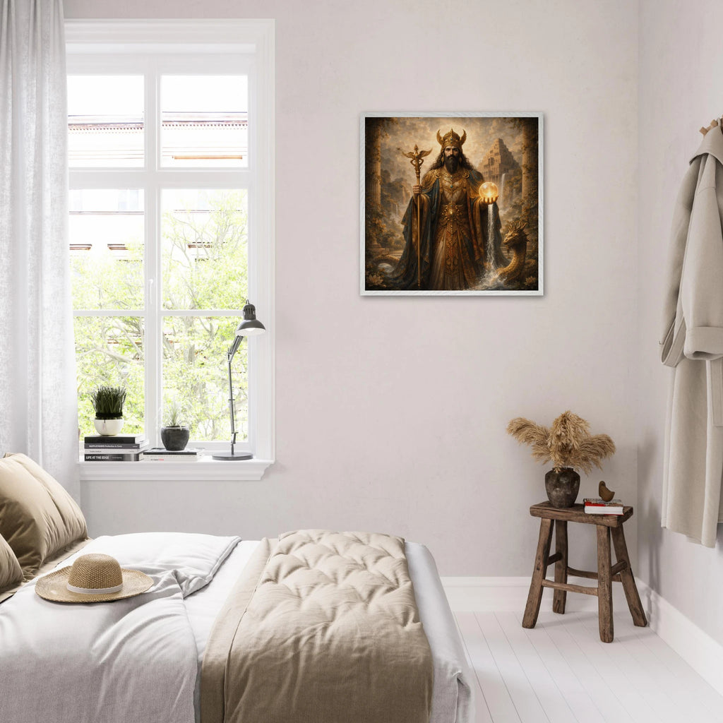 Marduk – Mythologie Fine Art Print mit Rahmen | babasan