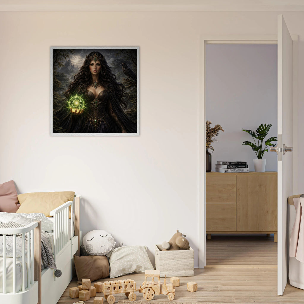 Morgana – Mythologie Fine Art Print mit Rahmen | babasan