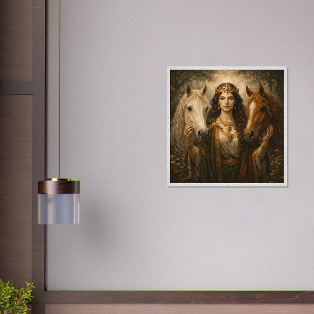 Epona – Mythologie Fine Art Print mit Rahmen | babasan