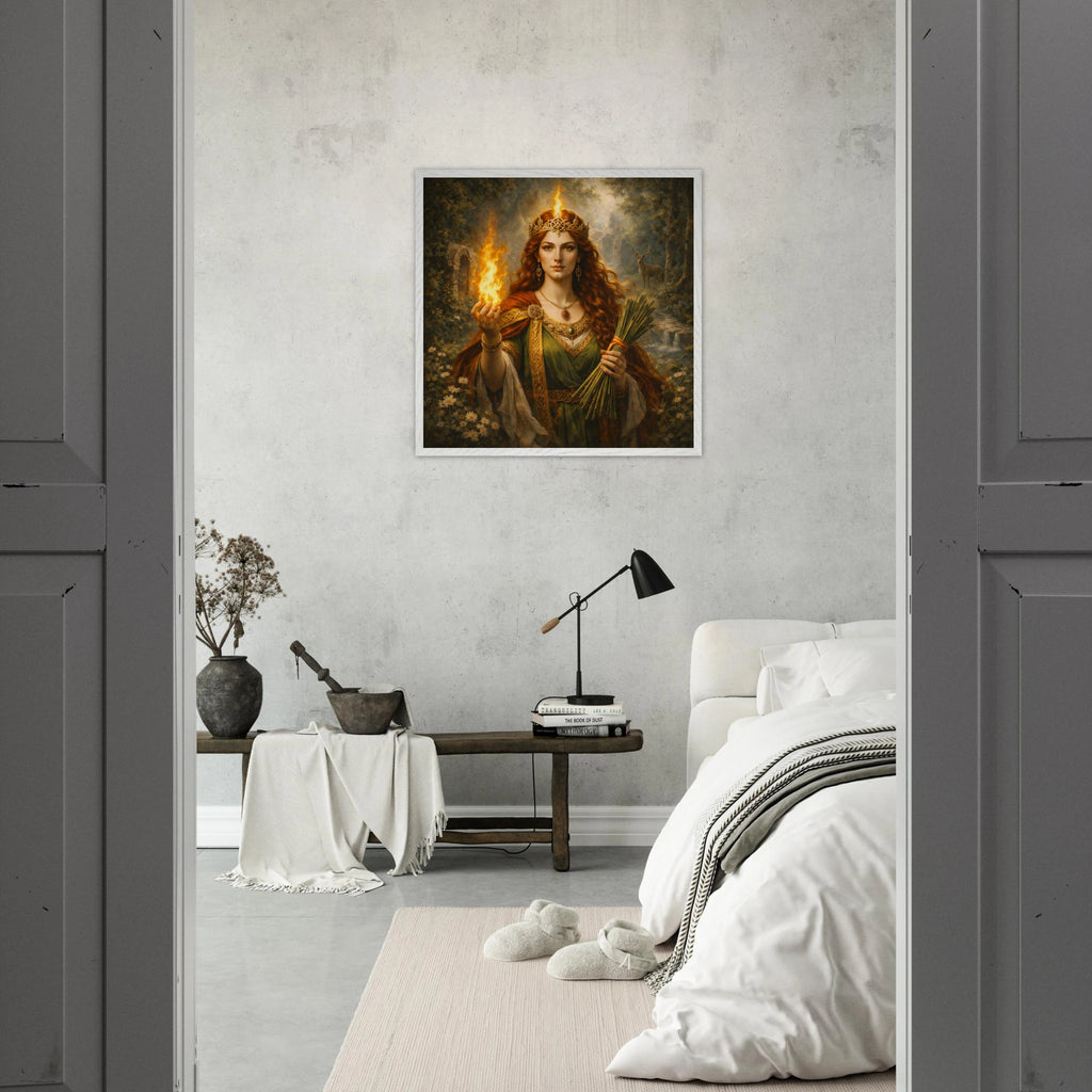 Celtic Danu – Mythologie Fine Art Print mit Rahmen | babasan