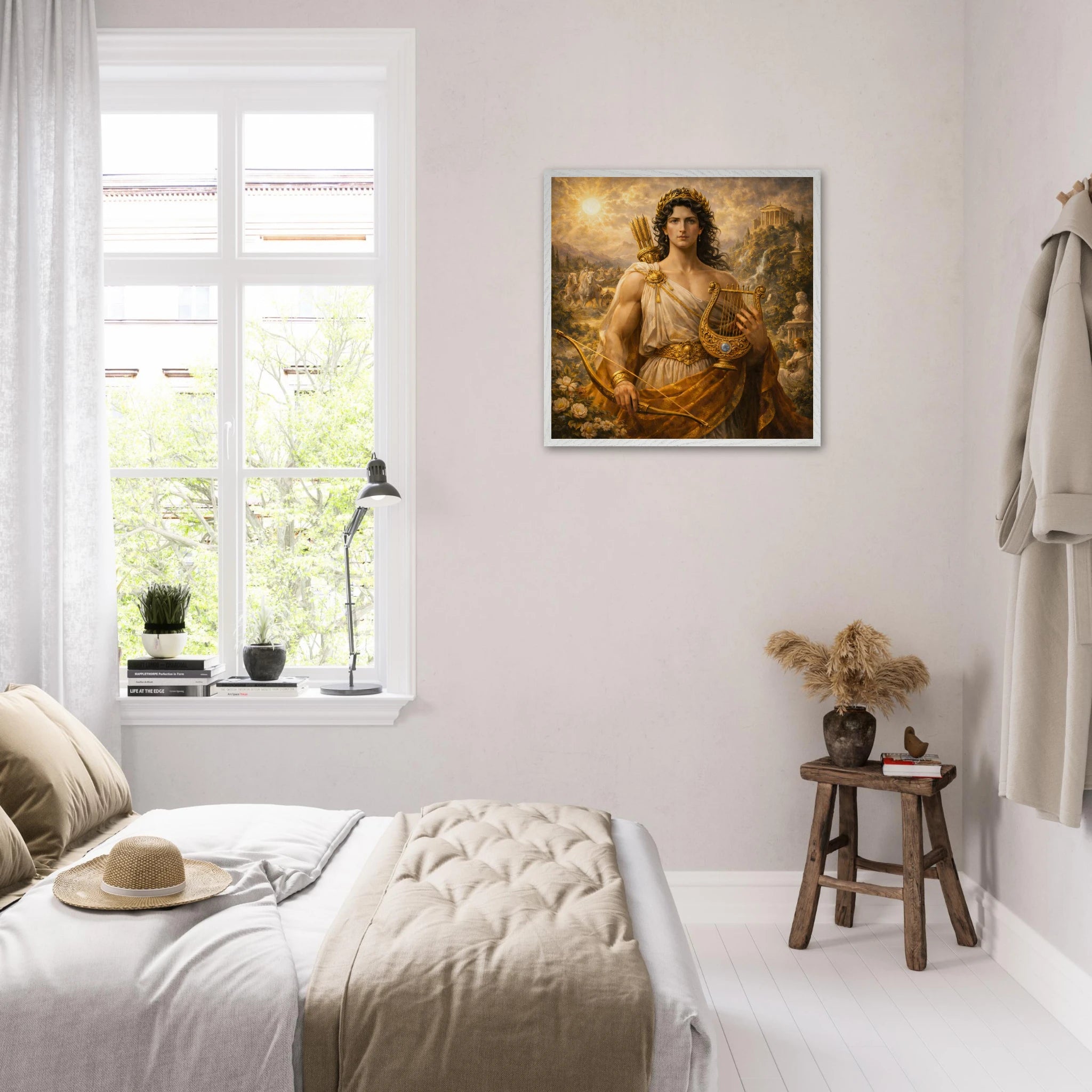 Apollo – Mythologie Fine Art Print mit Rahmen | babasan