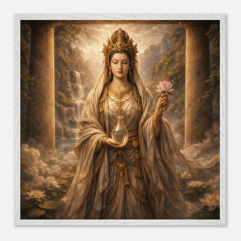 Kannon Bodhisattva– Mythologie Fine Art Print mit Rahmen | babasan