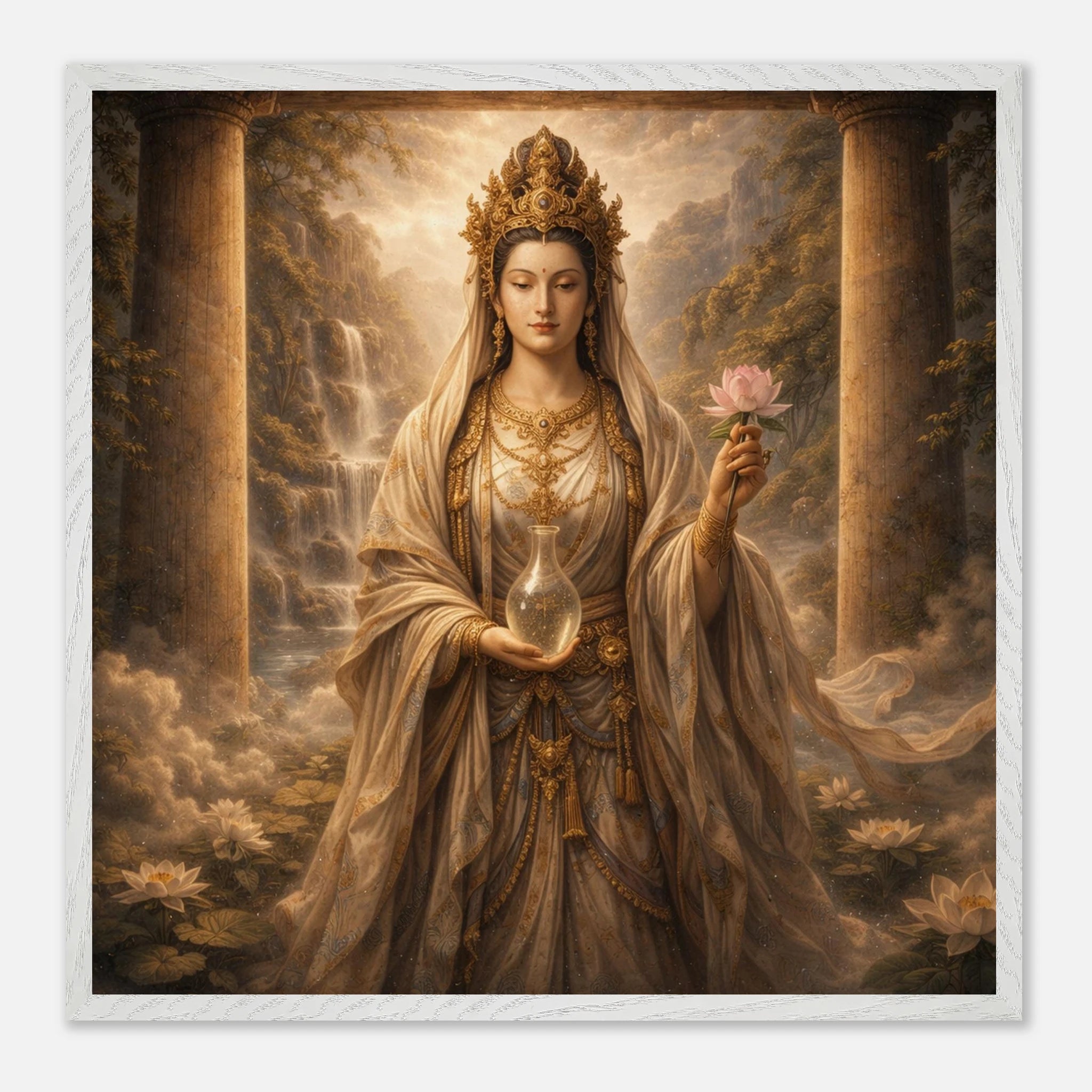 Kannon Bodhisattva– Mythologie Fine Art Print mit Rahmen | babasan