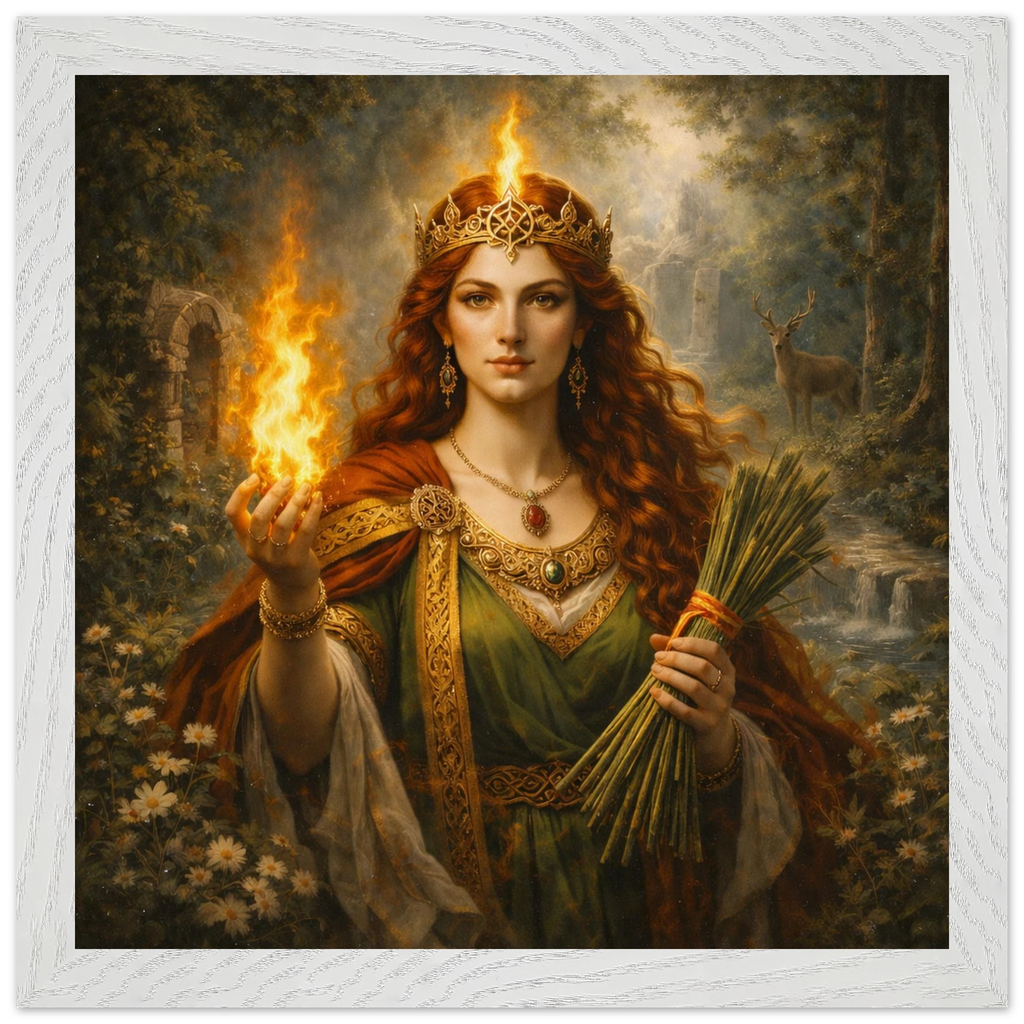 Celtic Danu – Mythologie Fine Art Print mit Rahmen | babasan