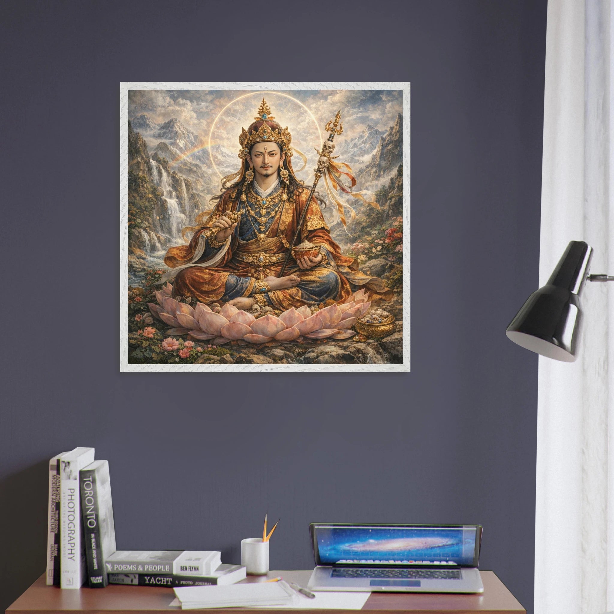 Padmasambhava – Mythologie Fine Art Print mit Rahmen | babasan