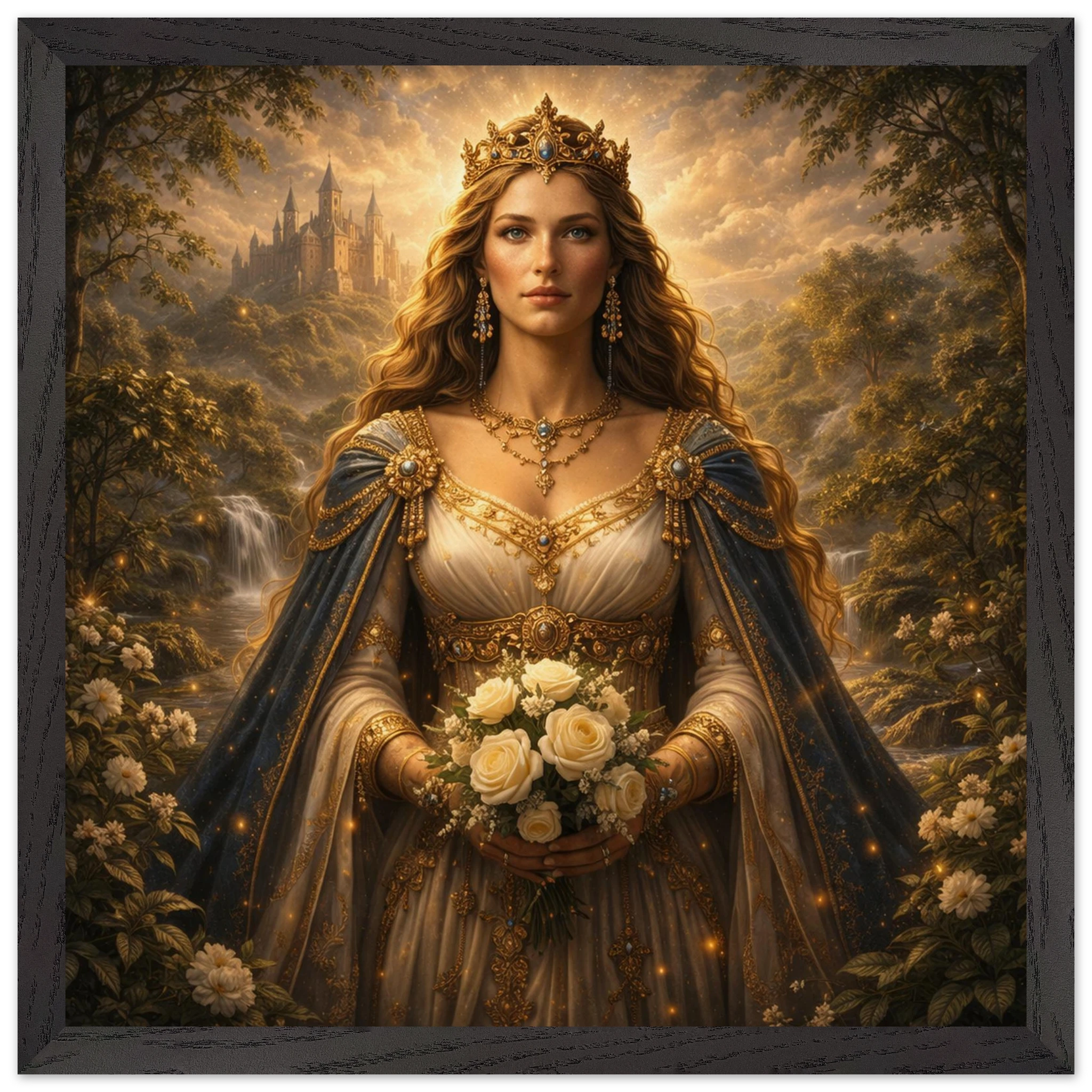 Guinevere – Mythologie Fine Art Print mit Rahmen | babasan