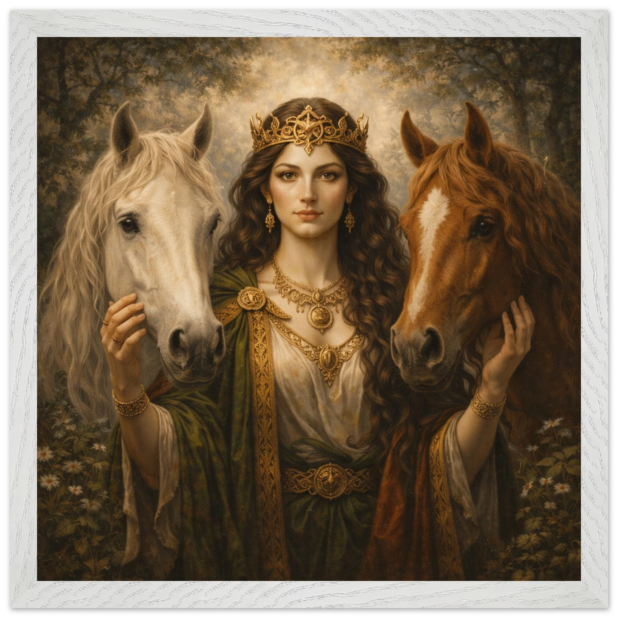 Epona – Mythologie Fine Art Print mit Rahmen | babasan