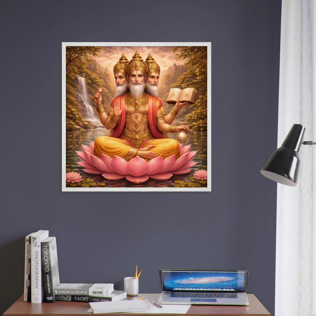 Brahma – Mythologie Fine Art Print mit Rahmen | babasan