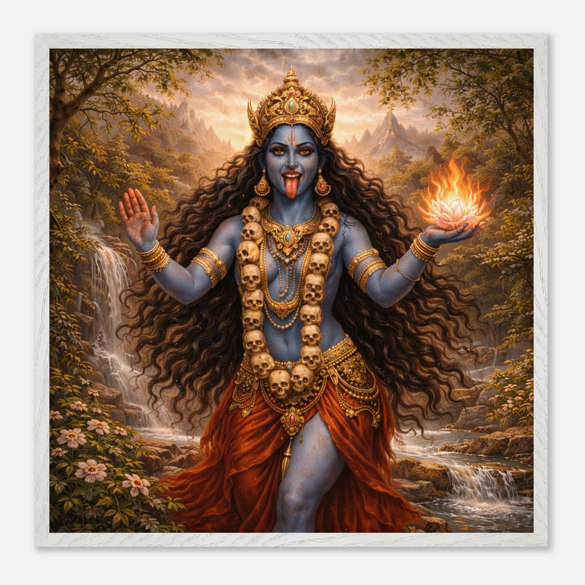 Kali – Mythologie Fine Art Print mit Rahmen | babasan