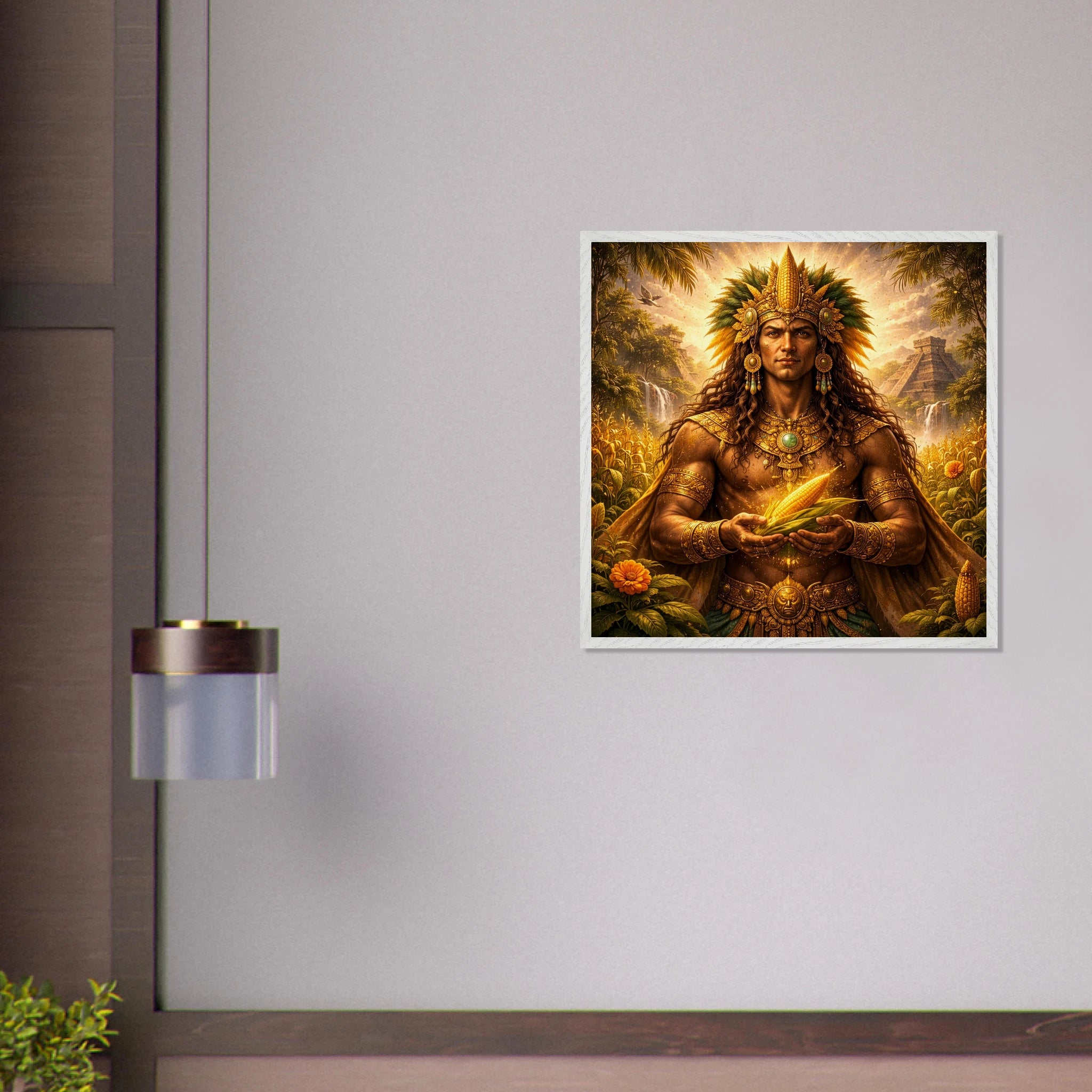 Hun Hunahpu – Mythologie Fine Art Print mit Rahmen | babasan