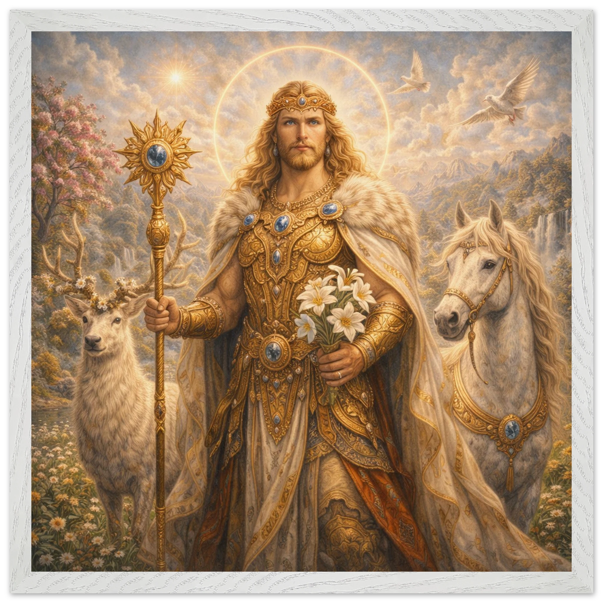 Baldur – Mythologie Fine Art Print mit Rahmen | babasan
