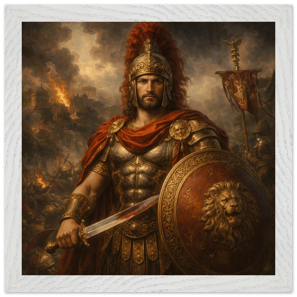 Mars – Mythologie Fine Art Print mit Rahmen | babasan