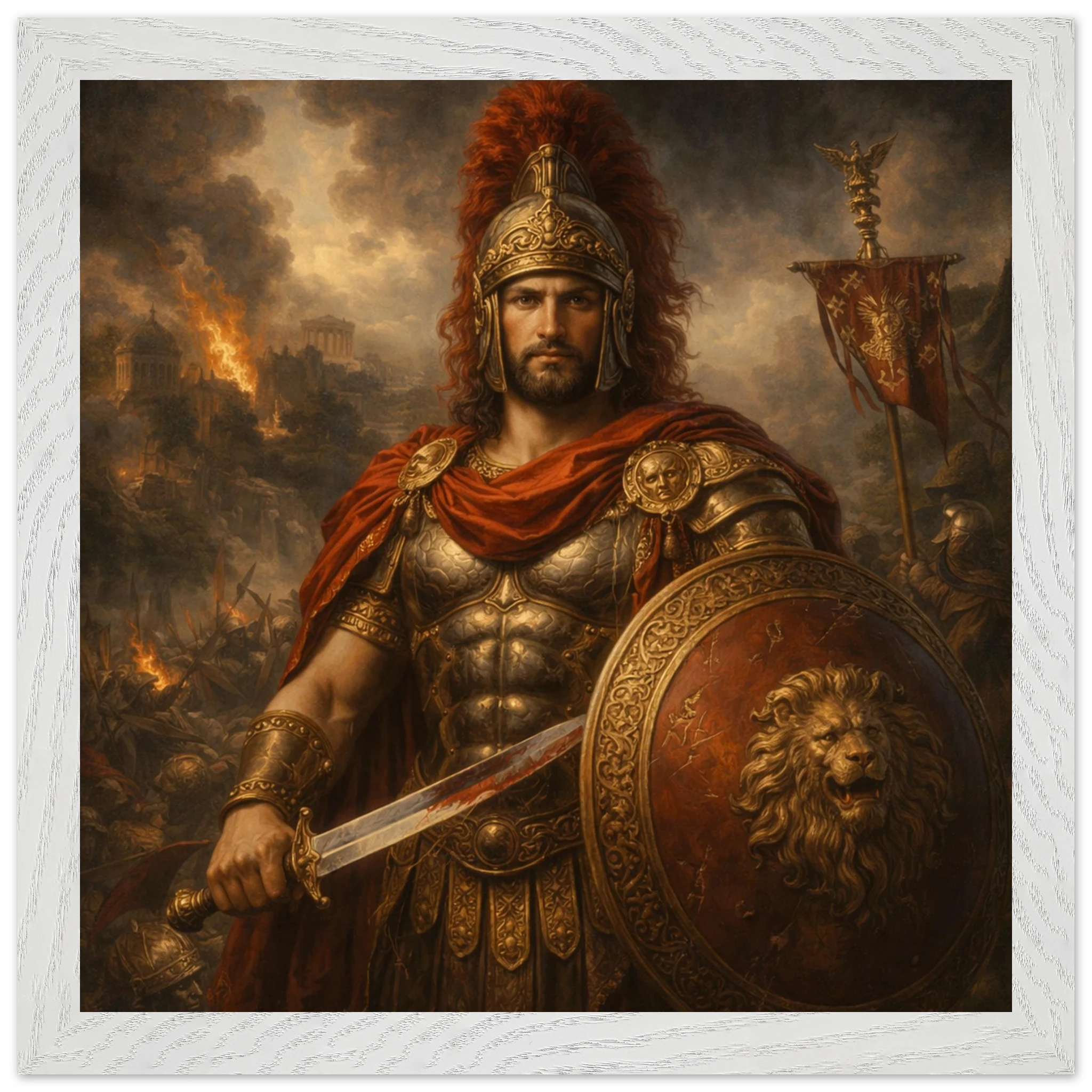 Mars – Mythologie Fine Art Print mit Rahmen | babasan