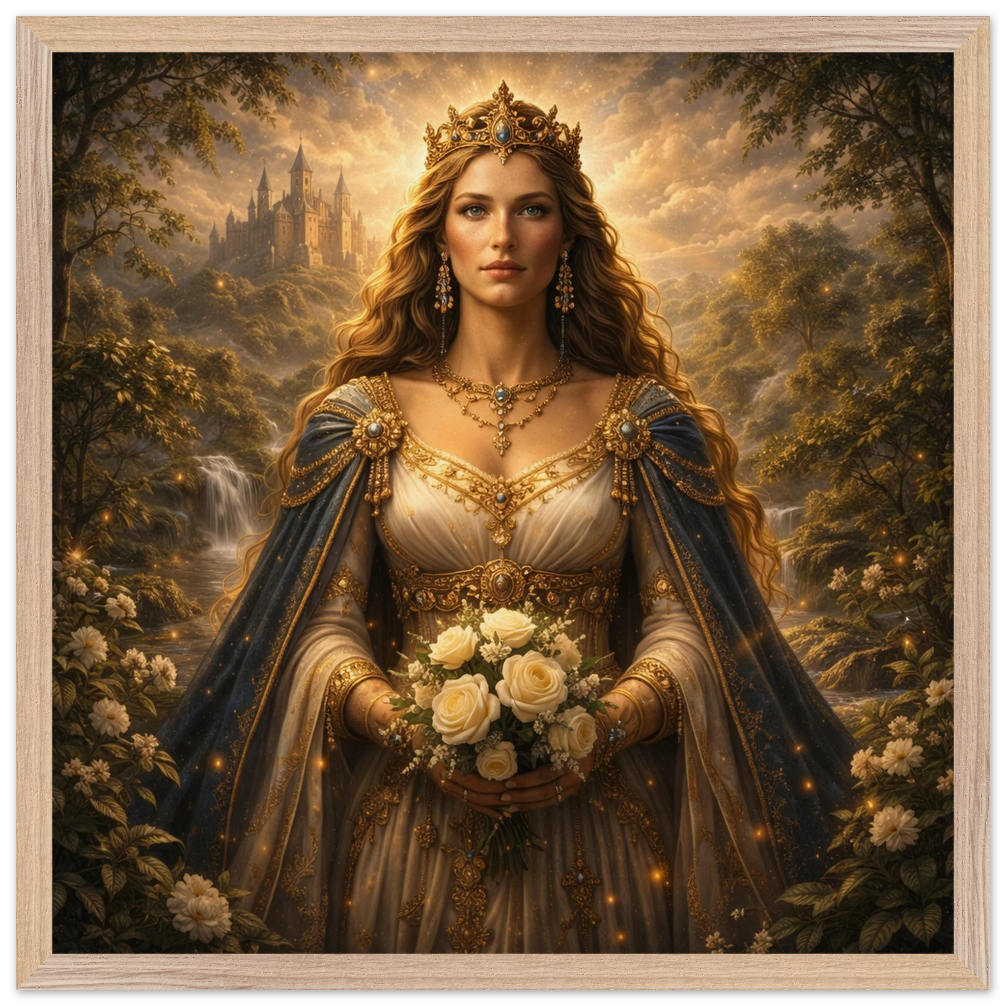 Guinevere – Mythologie Fine Art Print mit Rahmen | babasan