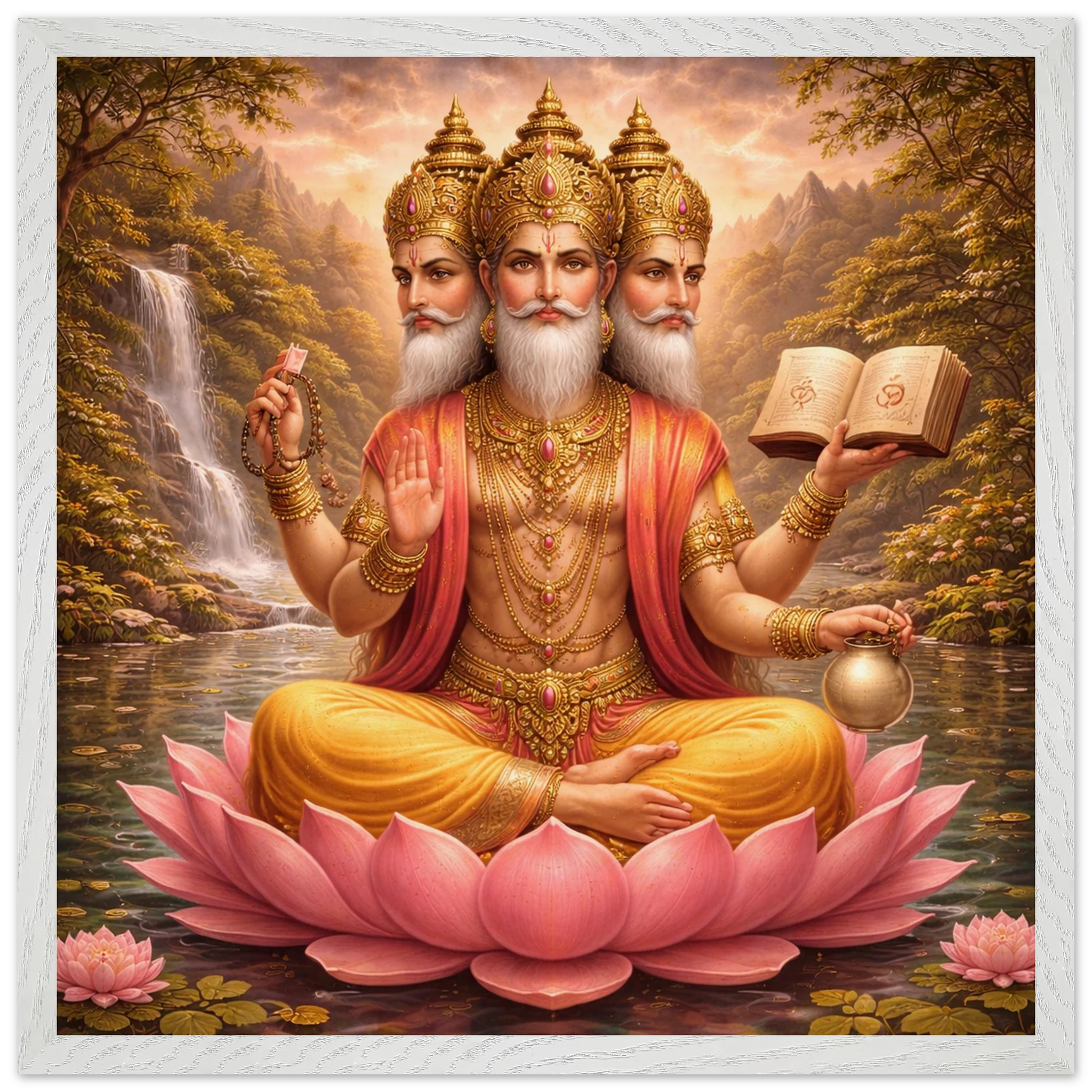 Brahma – Mythologie Fine Art Print mit Rahmen | babasan