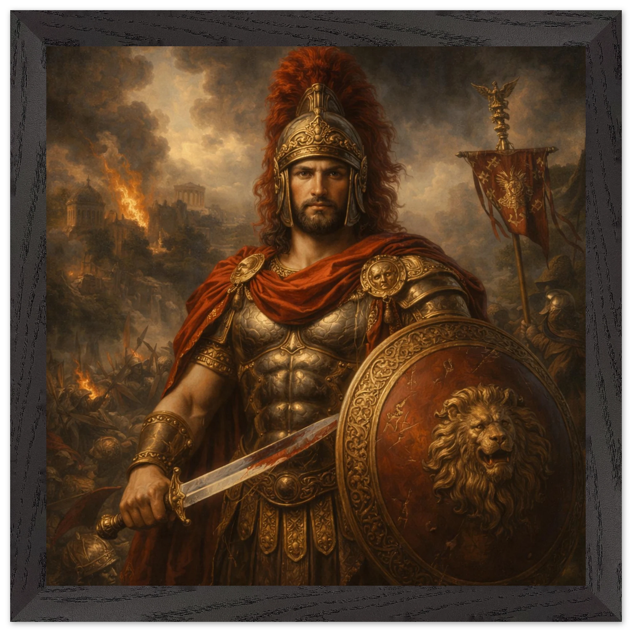 Mars – Mythologie Fine Art Print mit Rahmen | babasan