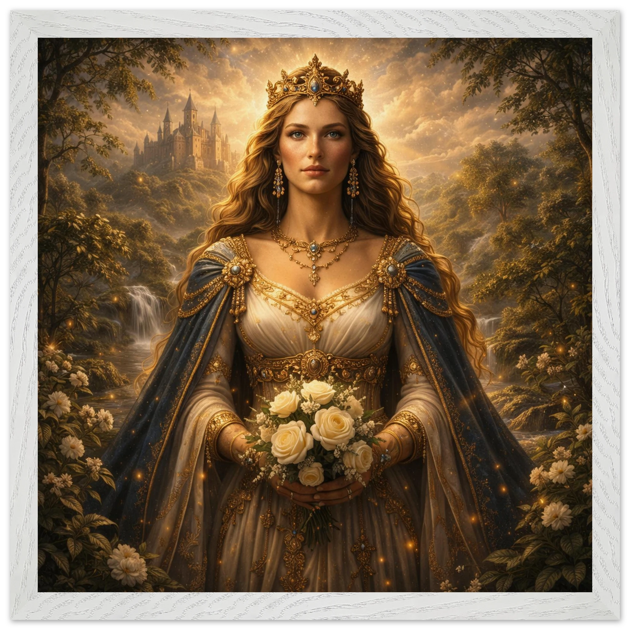 Guinevere – Mythologie Fine Art Print mit Rahmen | babasan