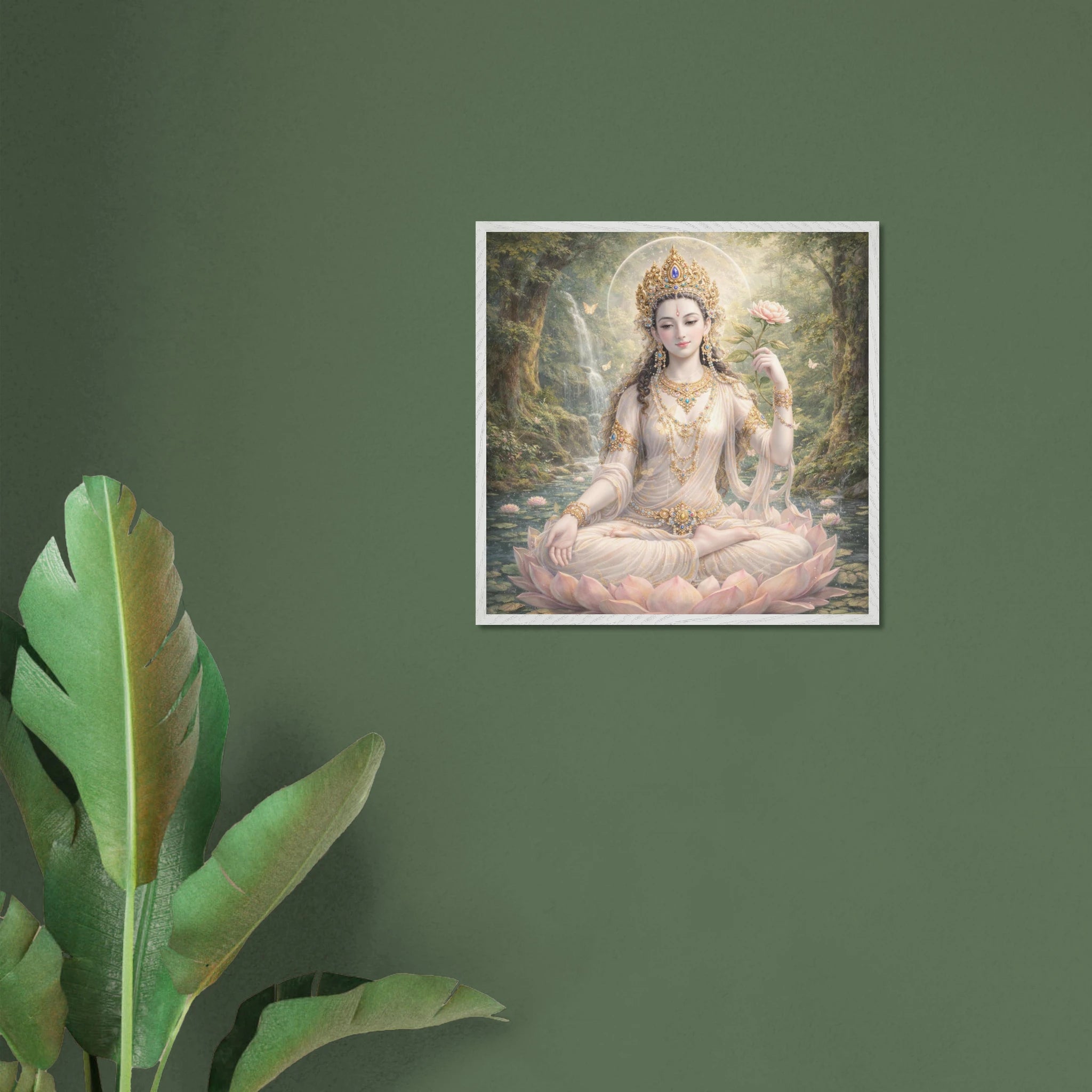 Weisse Tara – Mythologie Fine Art Print mit Rahmen | babasan