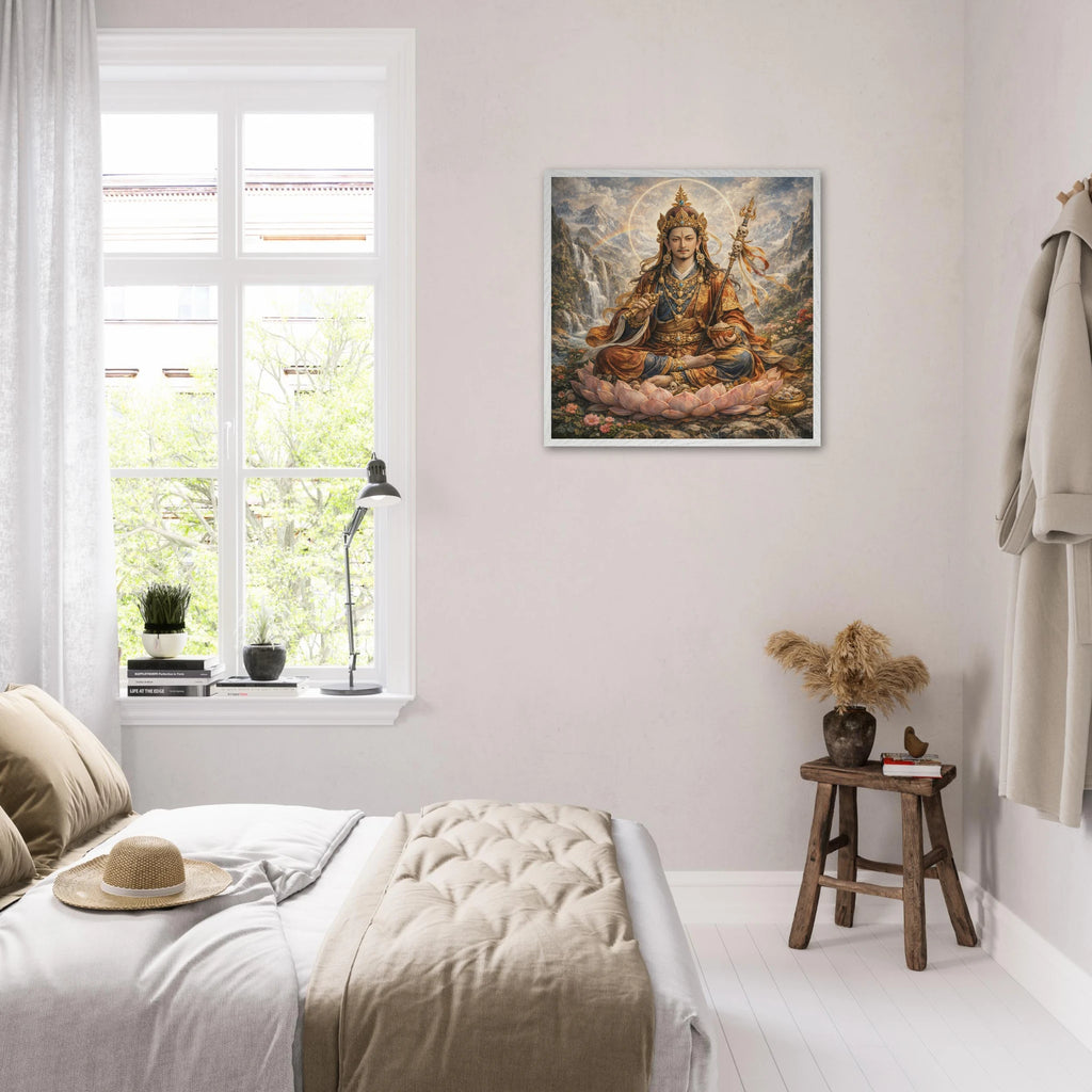 Padmasambhava – Mythologie Fine Art Print mit Rahmen | babasan
