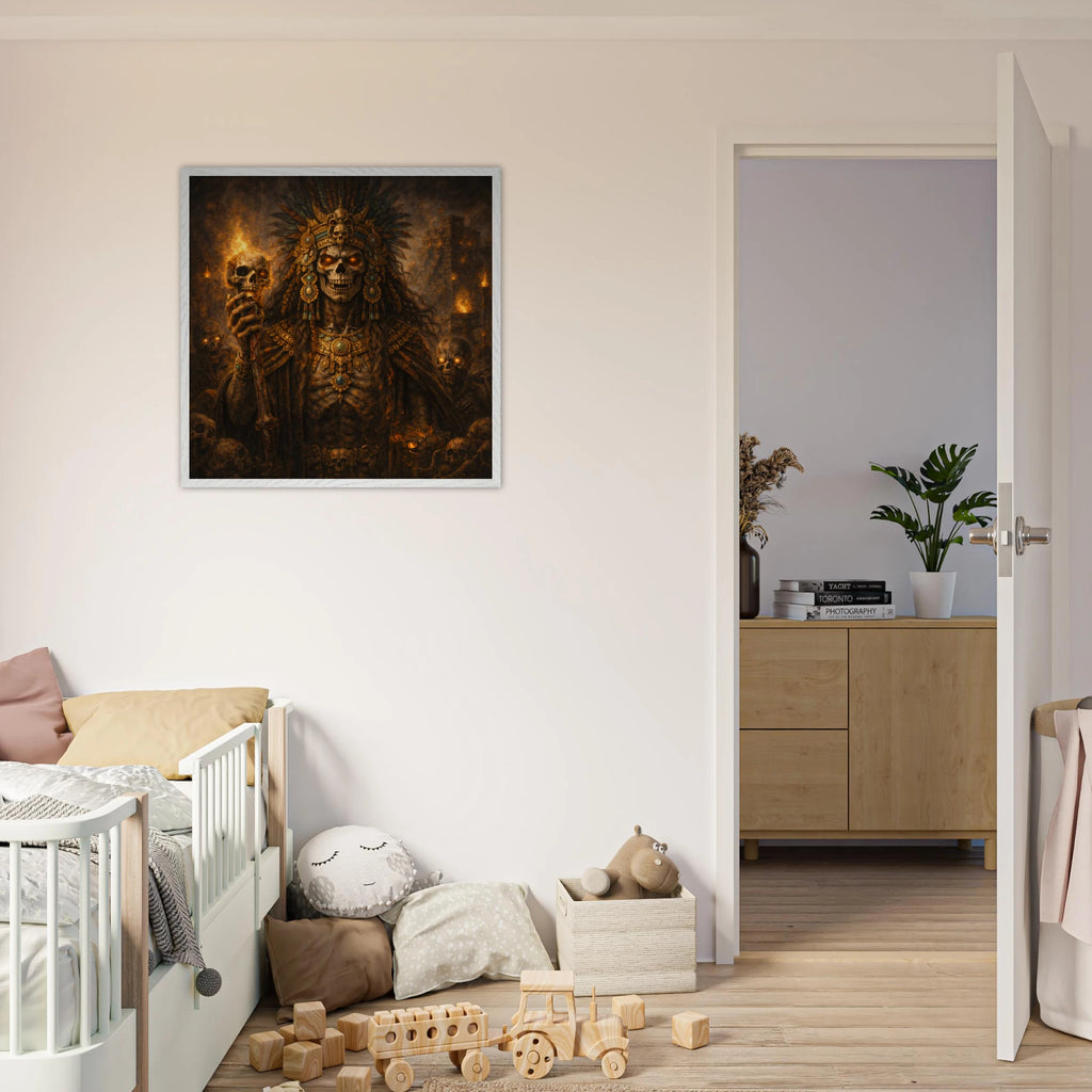 Ah Puch – Mythologie Fine Art Print mit Rahmen | babasan