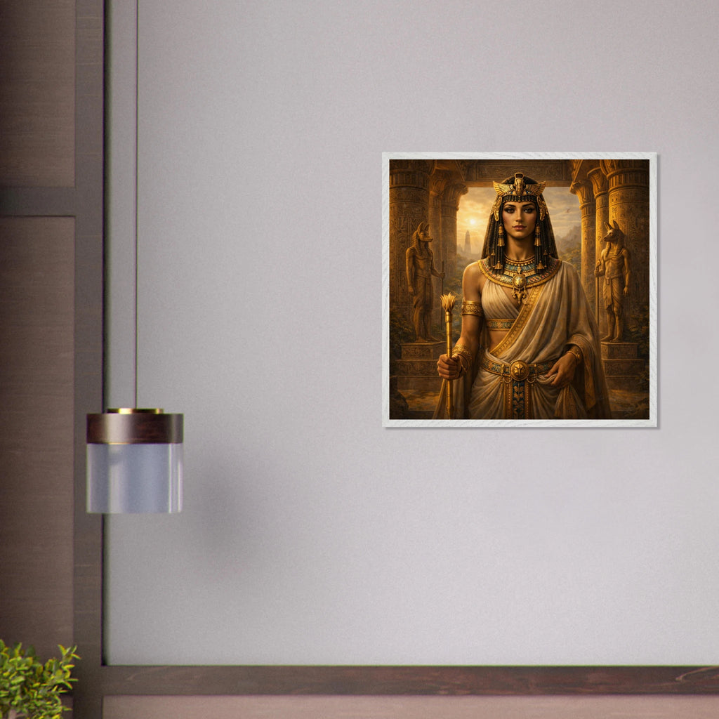 Cleopatra – Mythologie Fine Art Print mit Rahmen | babasan
