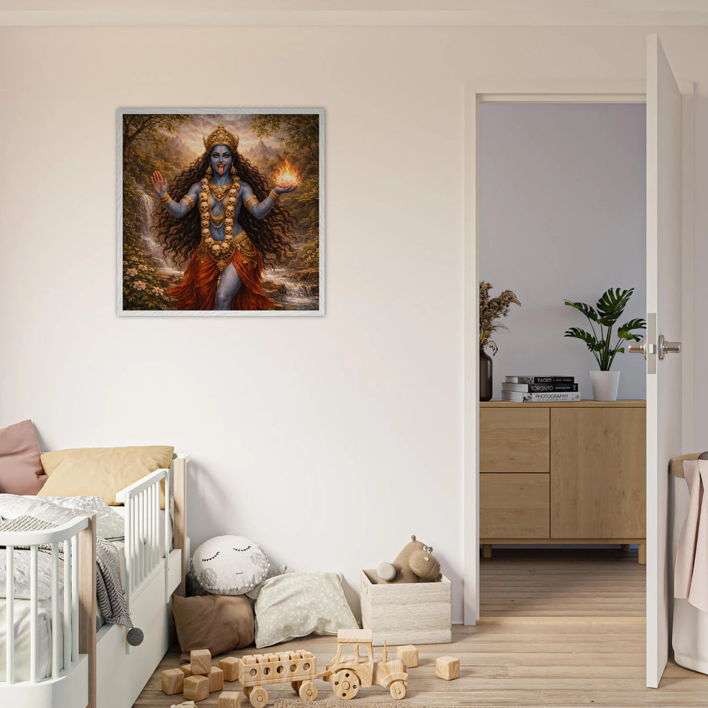 Kali – Mythologie Fine Art Print mit Rahmen | babasan