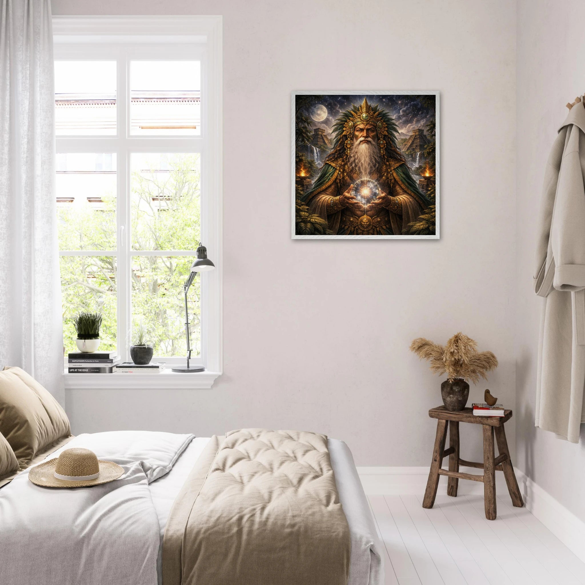 Itzamna – Mythologie Fine Art Print mit Rahmen | babasan