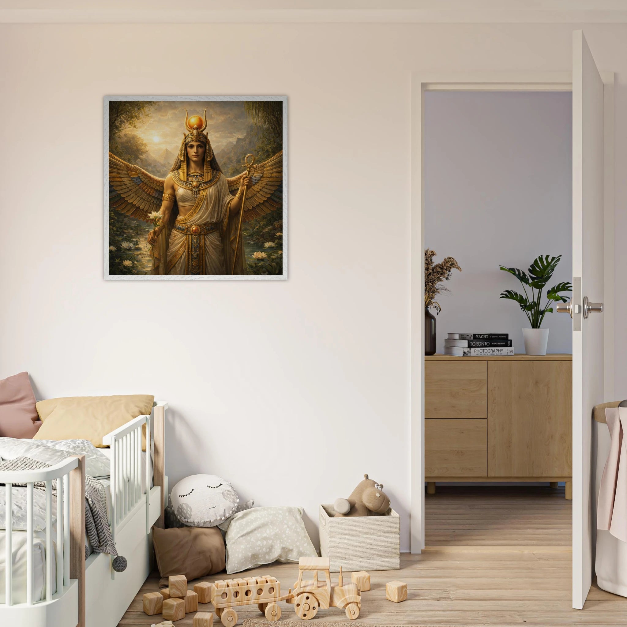 Isis – Mythologie Fine Art Print mit Rahmen | babasan