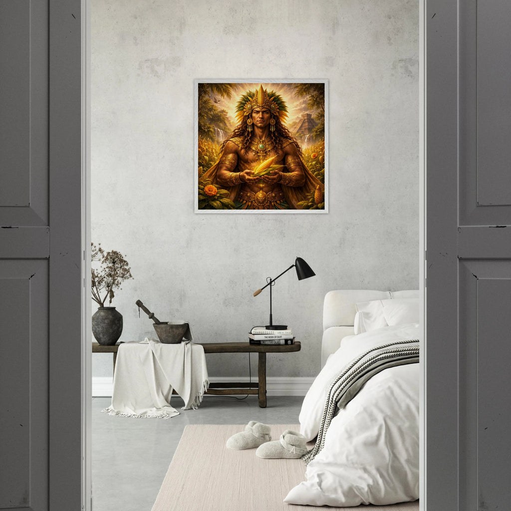 Hun Hunahpu – Mythologie Fine Art Print mit Rahmen | babasan
